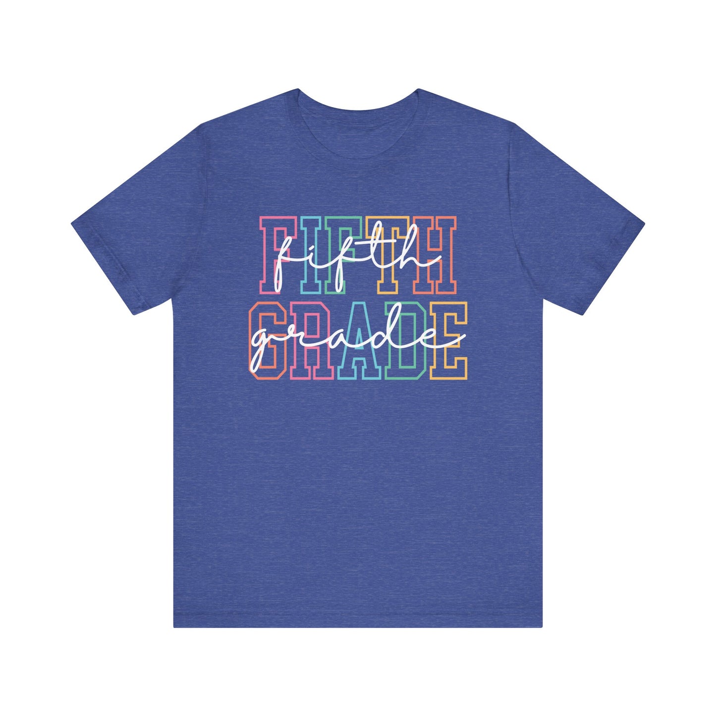 Colorful Fifth Grade Tee