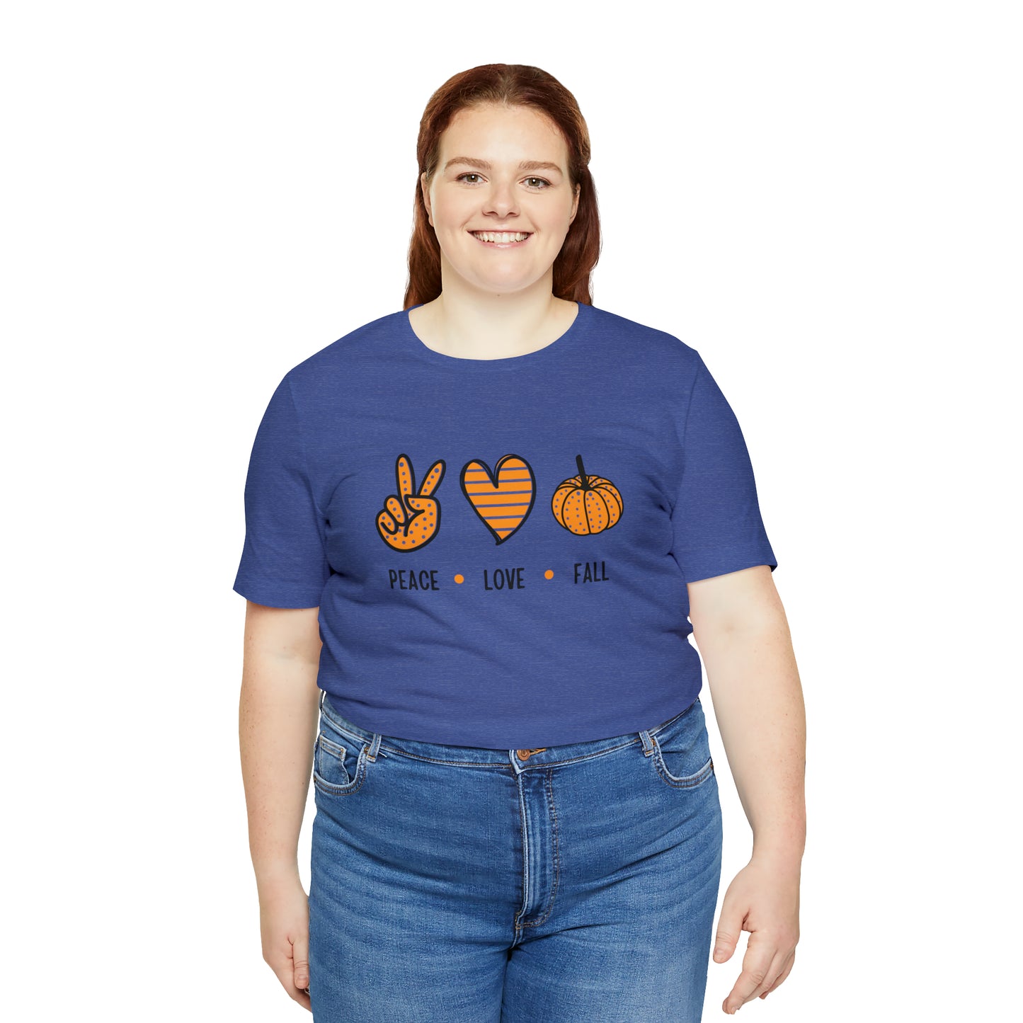 Peace Love Fall Unisex Jersey Short Sleeve Tee
