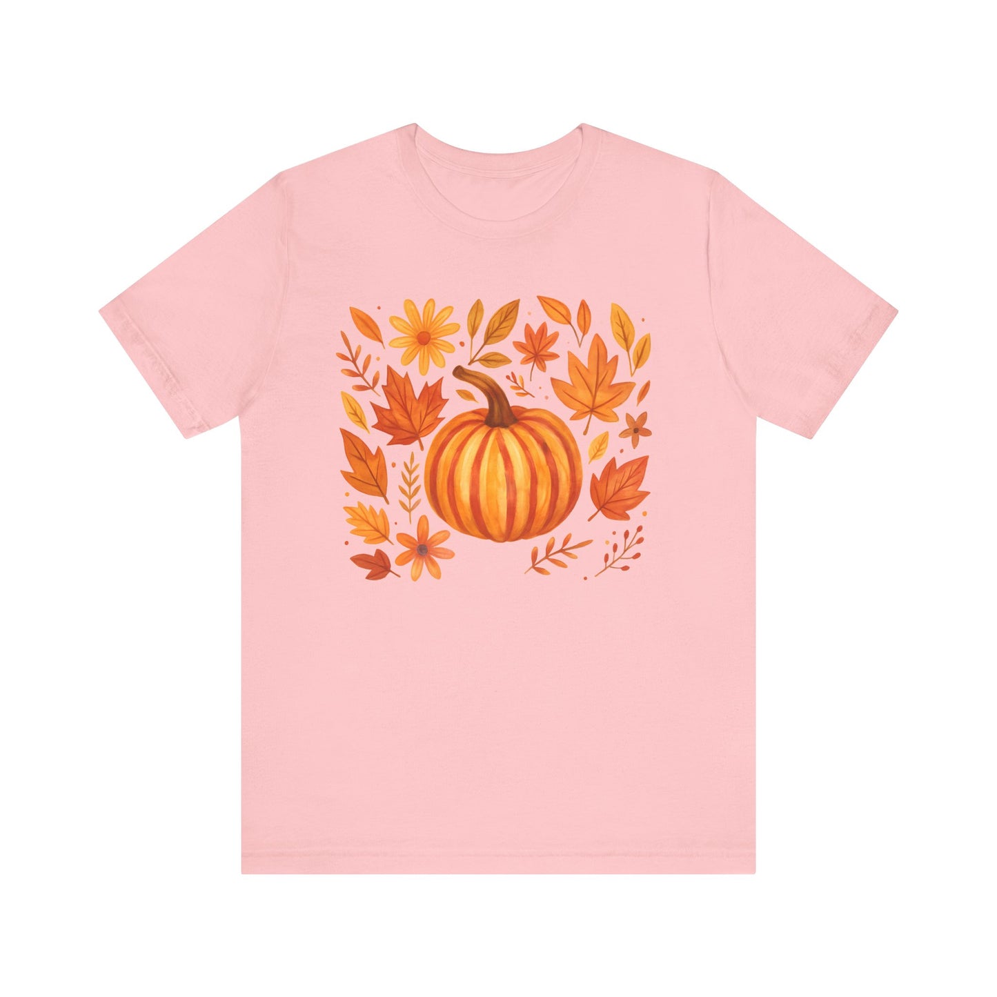 Autumn Pumpkins & Leaves Graphic Tee