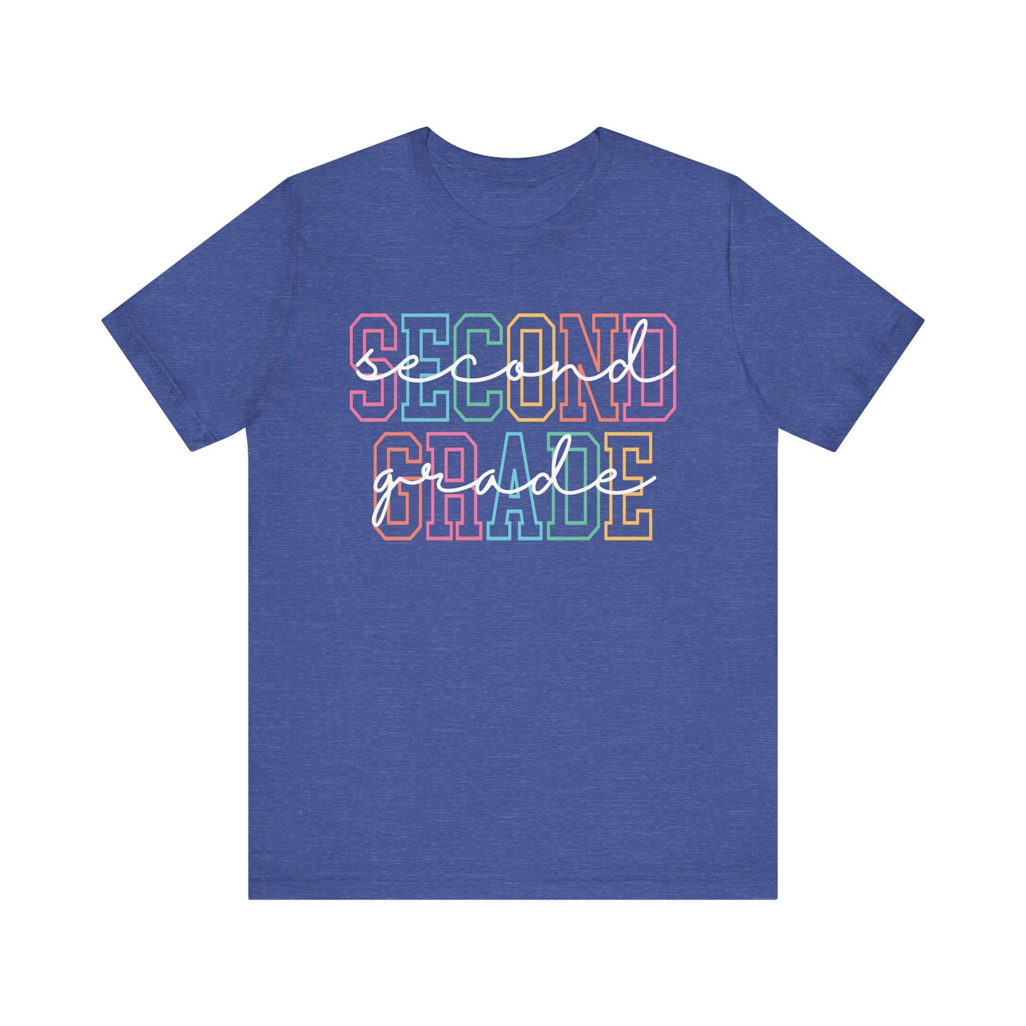 Colorful Second Grade Tee