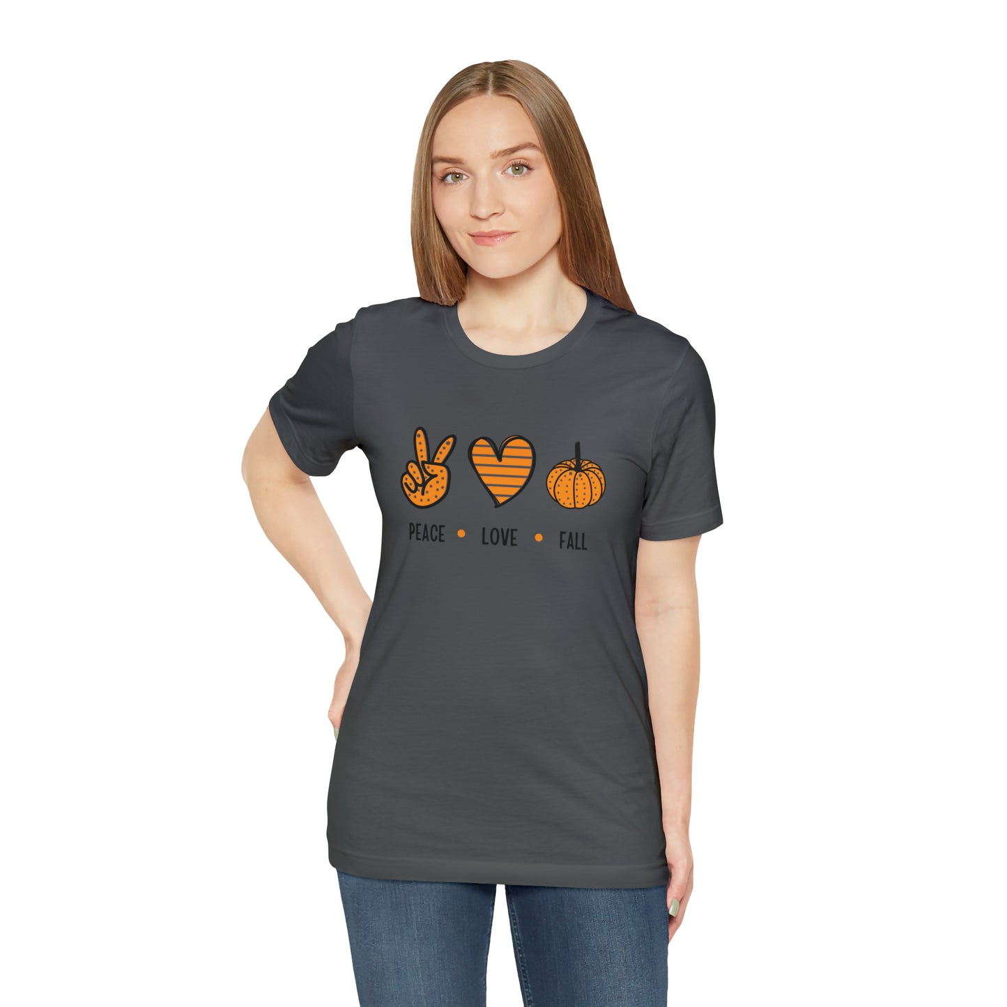 Peace Love Fall Unisex Jersey Short Sleeve Tee