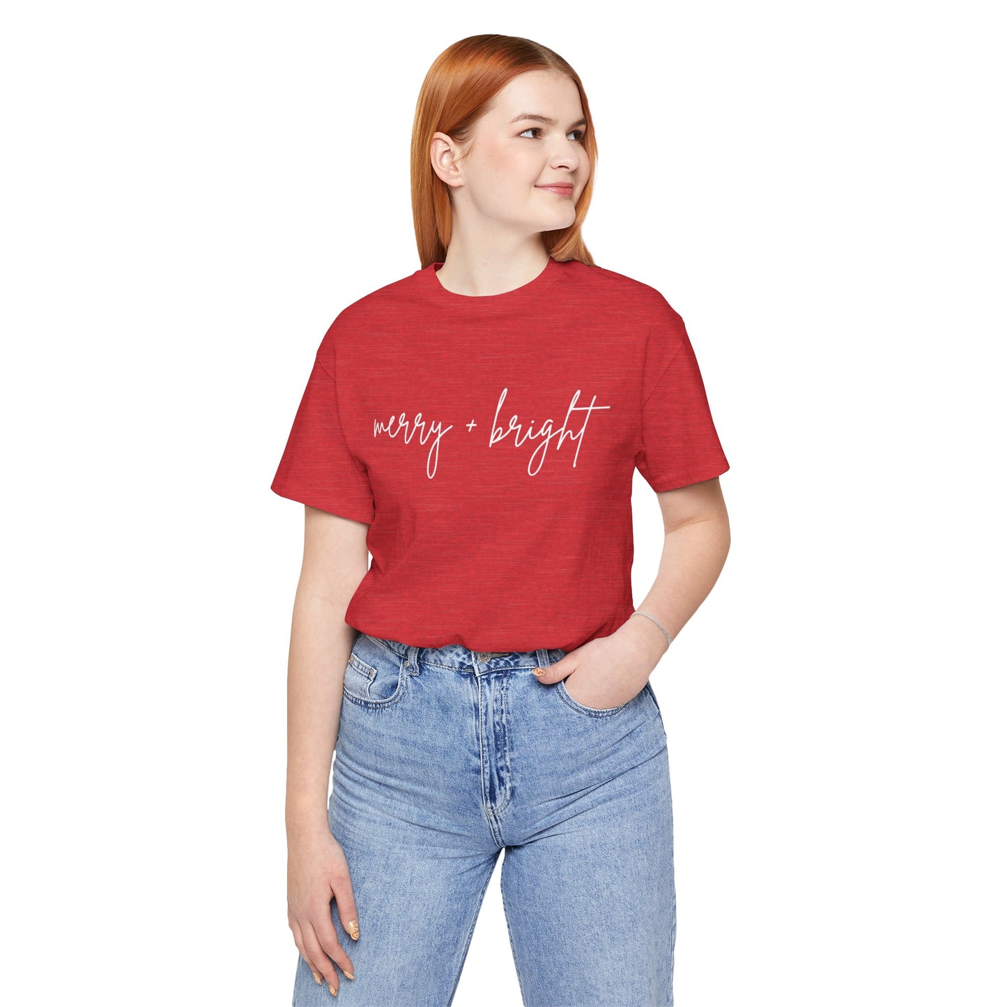 Merry + Bright Cursive Tee