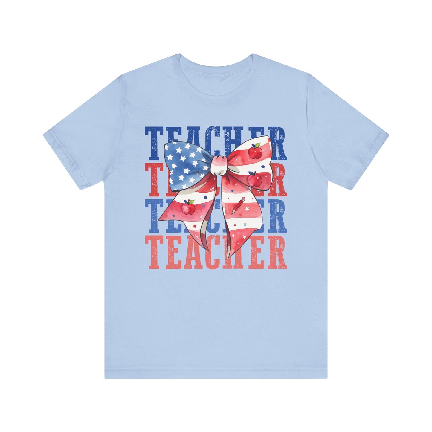 Bow Patriotic Teacher Tee