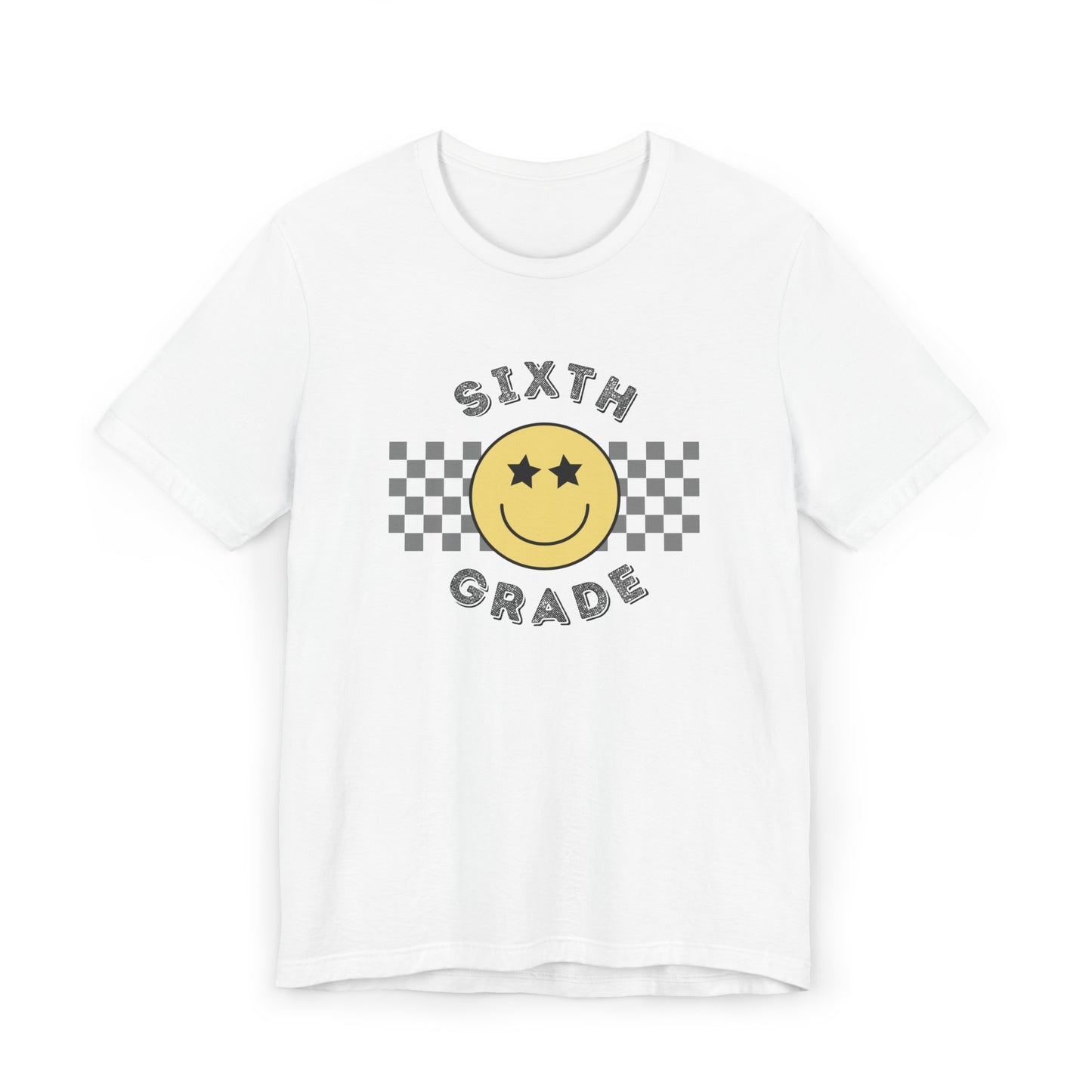 Sixth Grade Star Eyed Smiley Tee