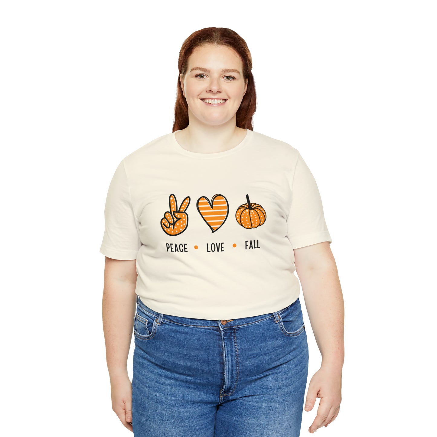 Peace Love Fall Unisex Jersey Short Sleeve Tee
