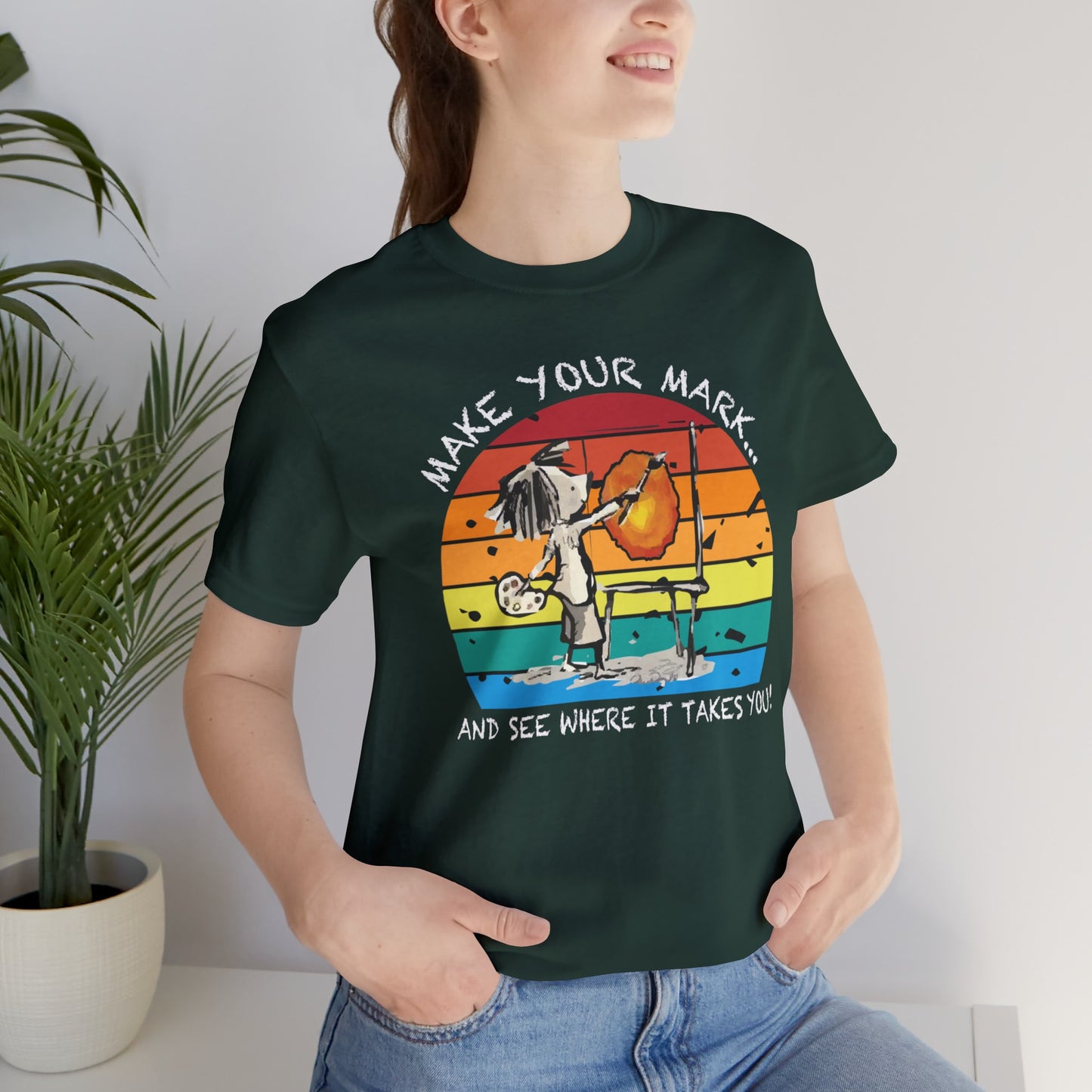 Make Your Mark Tee White Letters