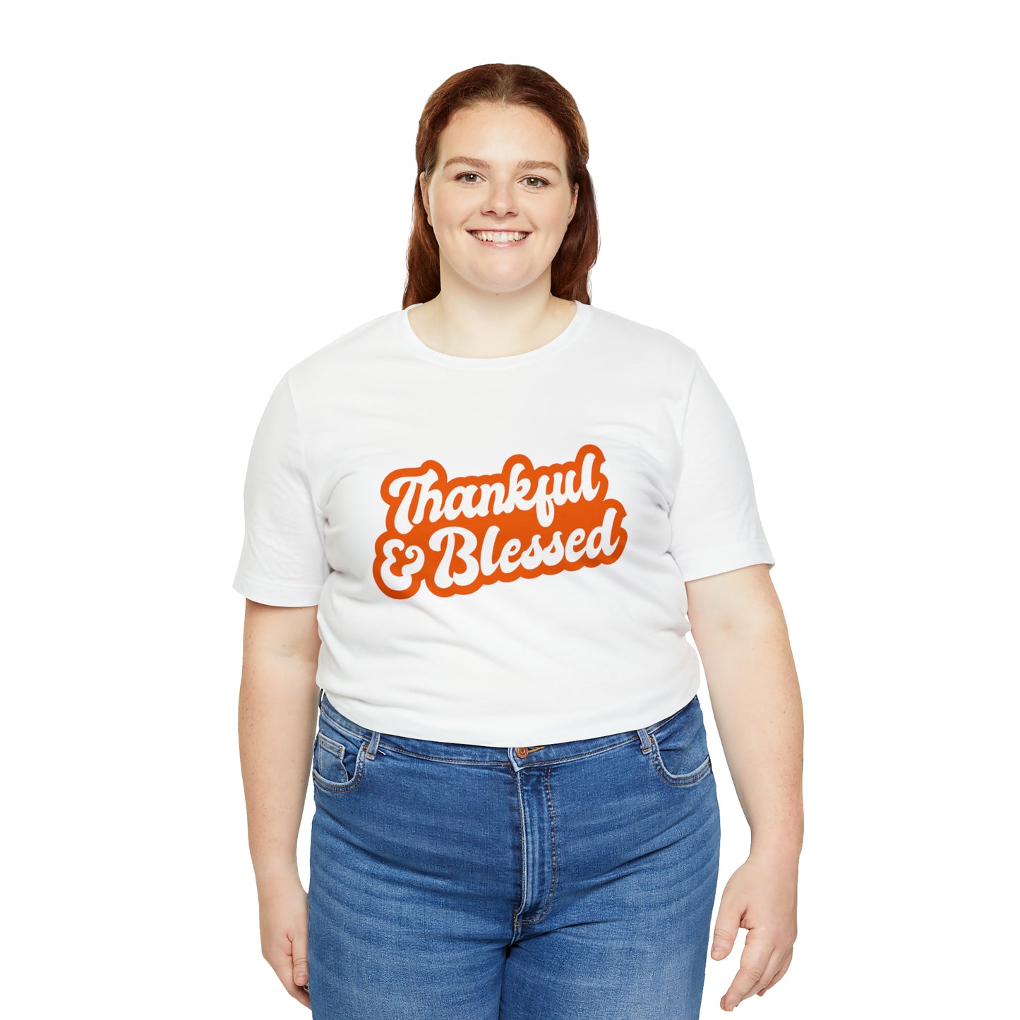 Thankful & Blessed Unisex Jersey Short Sleeve Tee