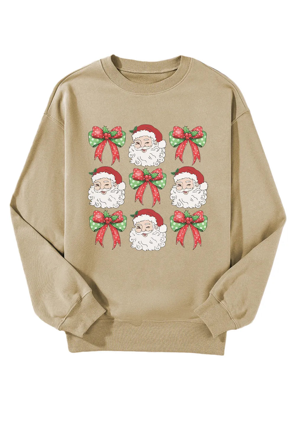Santa and Bows Graphic Sweatshirt