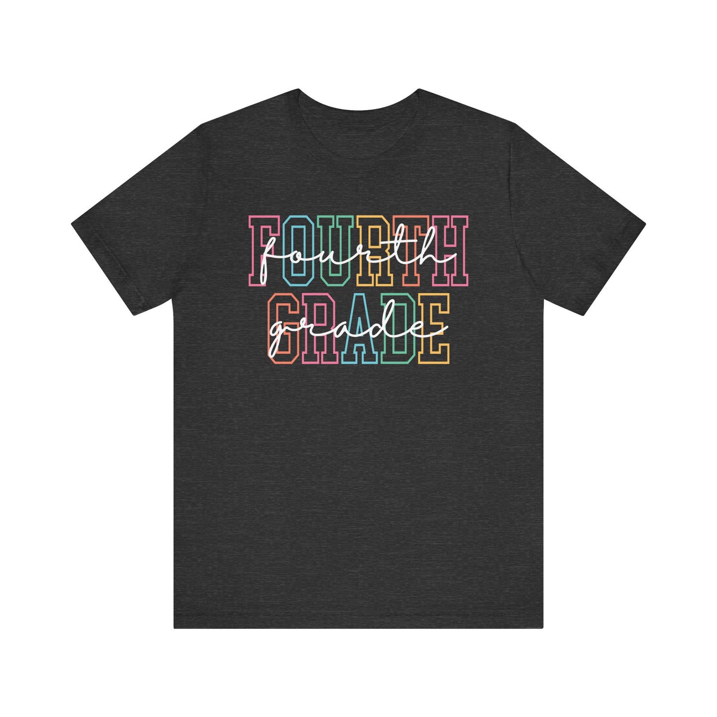 Colorful Fourth Grade Tee