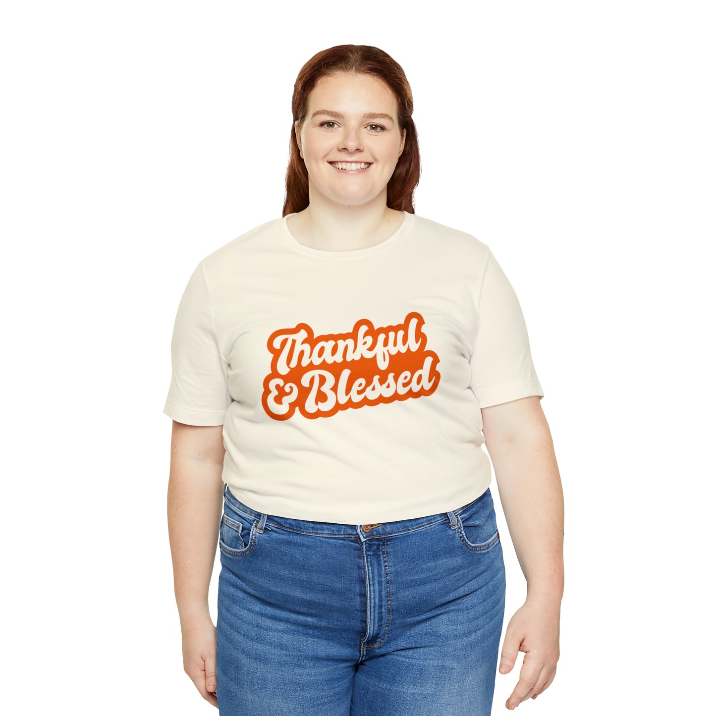Thankful & Blessed Unisex Jersey Short Sleeve Tee