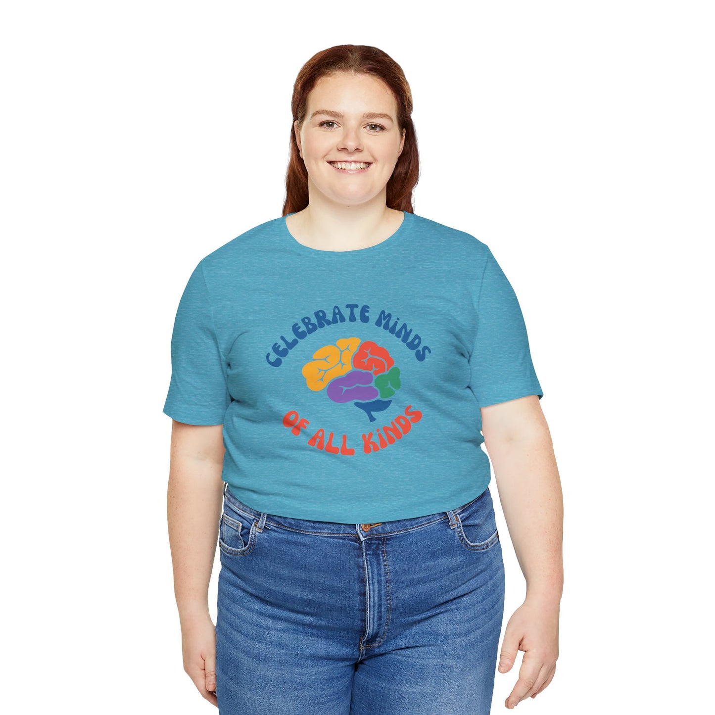 Celebrate Minds of All Kinds Unisex Jersey Short Sleeve Tee