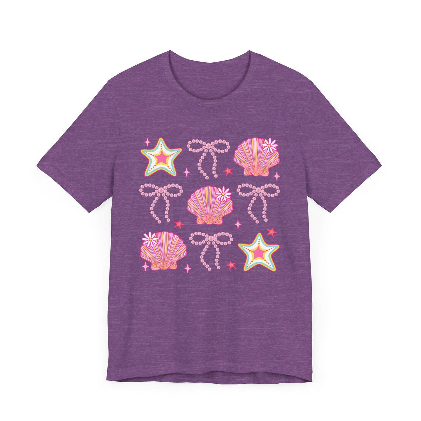 Coastal Vibes Shells & Stars Tee