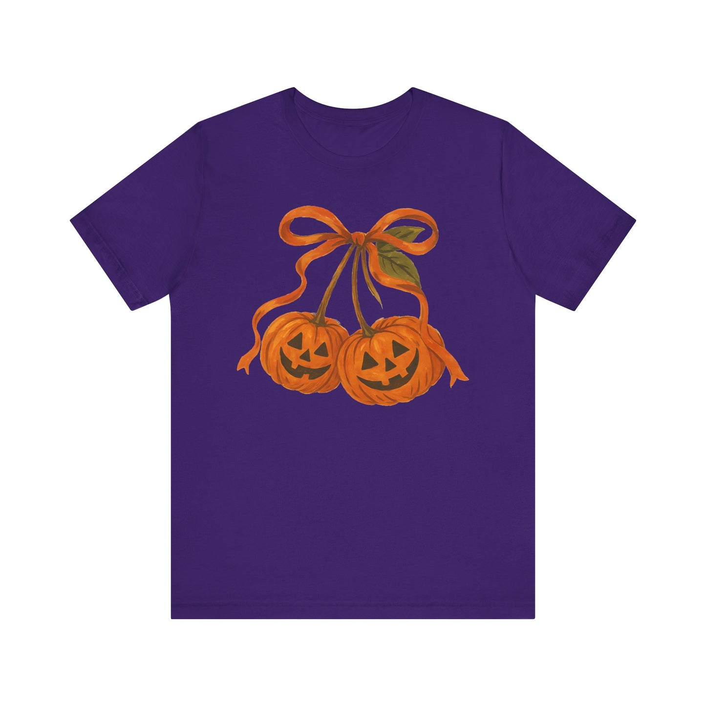 Halloween Pumpkin Friends Bow Tee