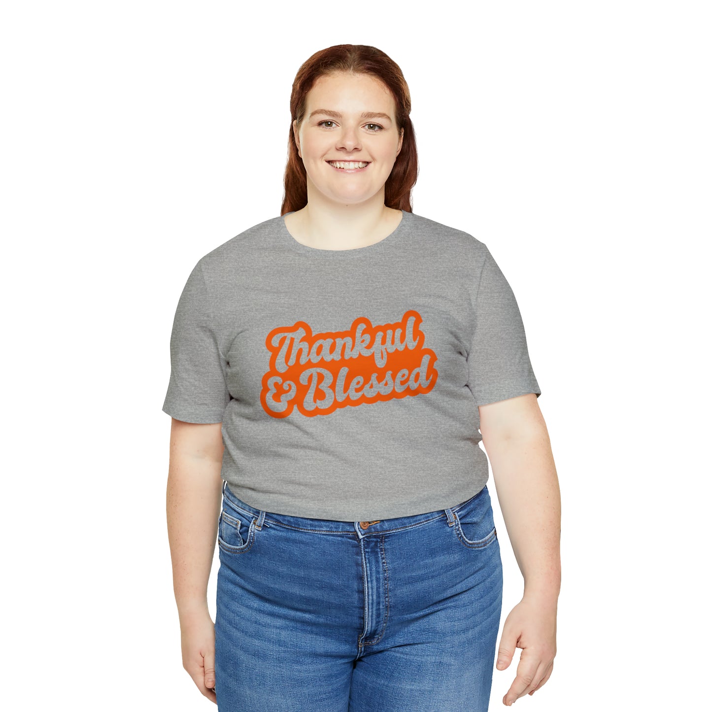 Thankful & Blessed Unisex Jersey Short Sleeve Tee