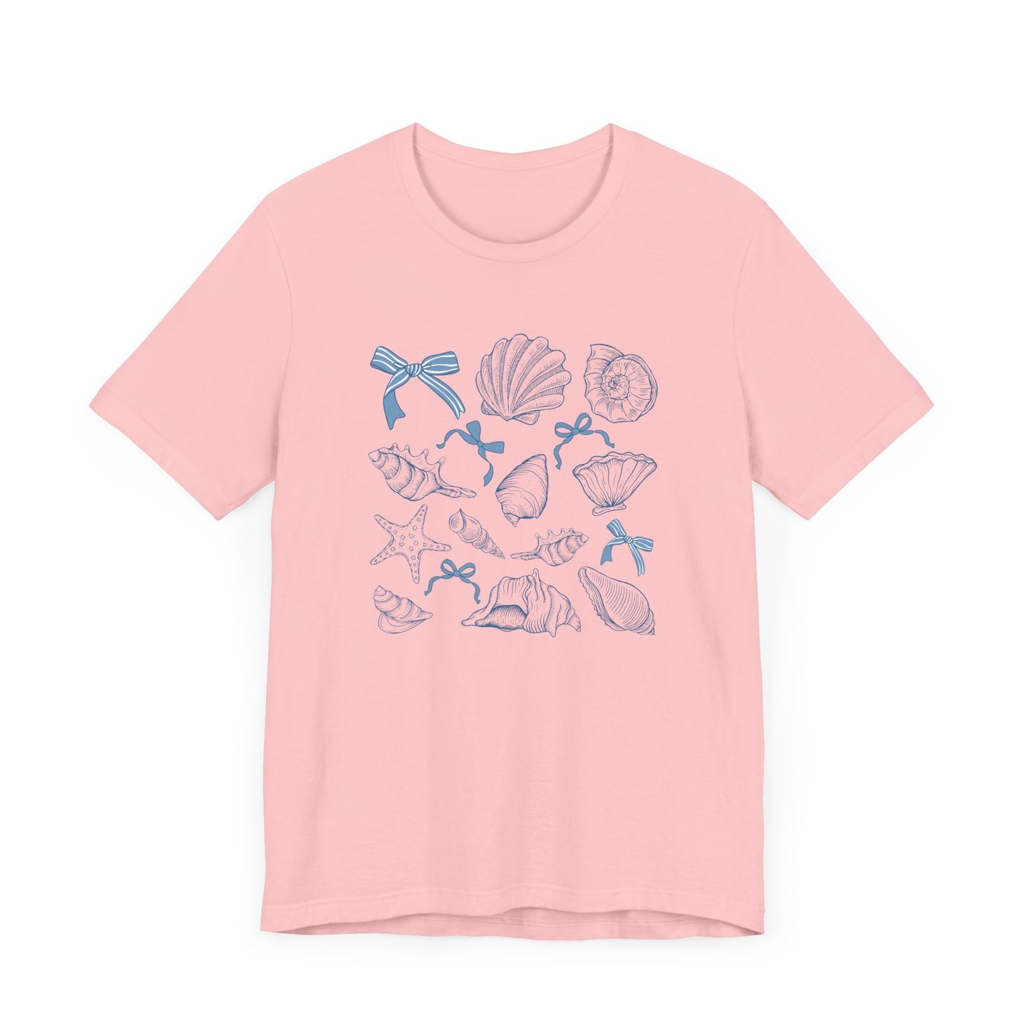 Coastal Beach Shells and Bows Tee