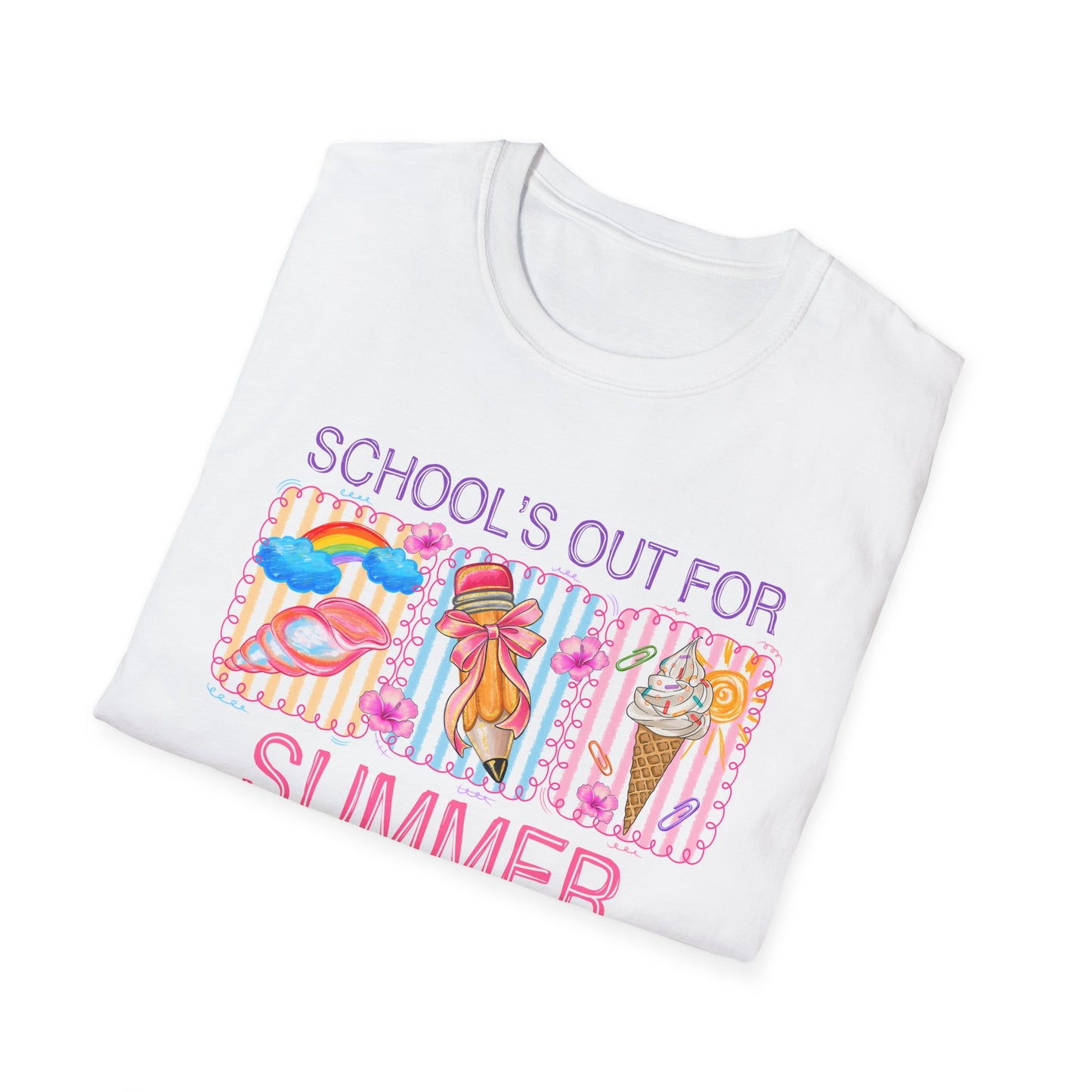 School's Out For Summer Retro Fun Tee