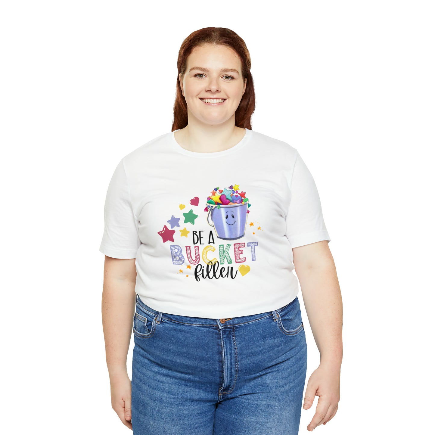 Bucket Filler Black Font Unisex Jersey Short Sleeve Tee