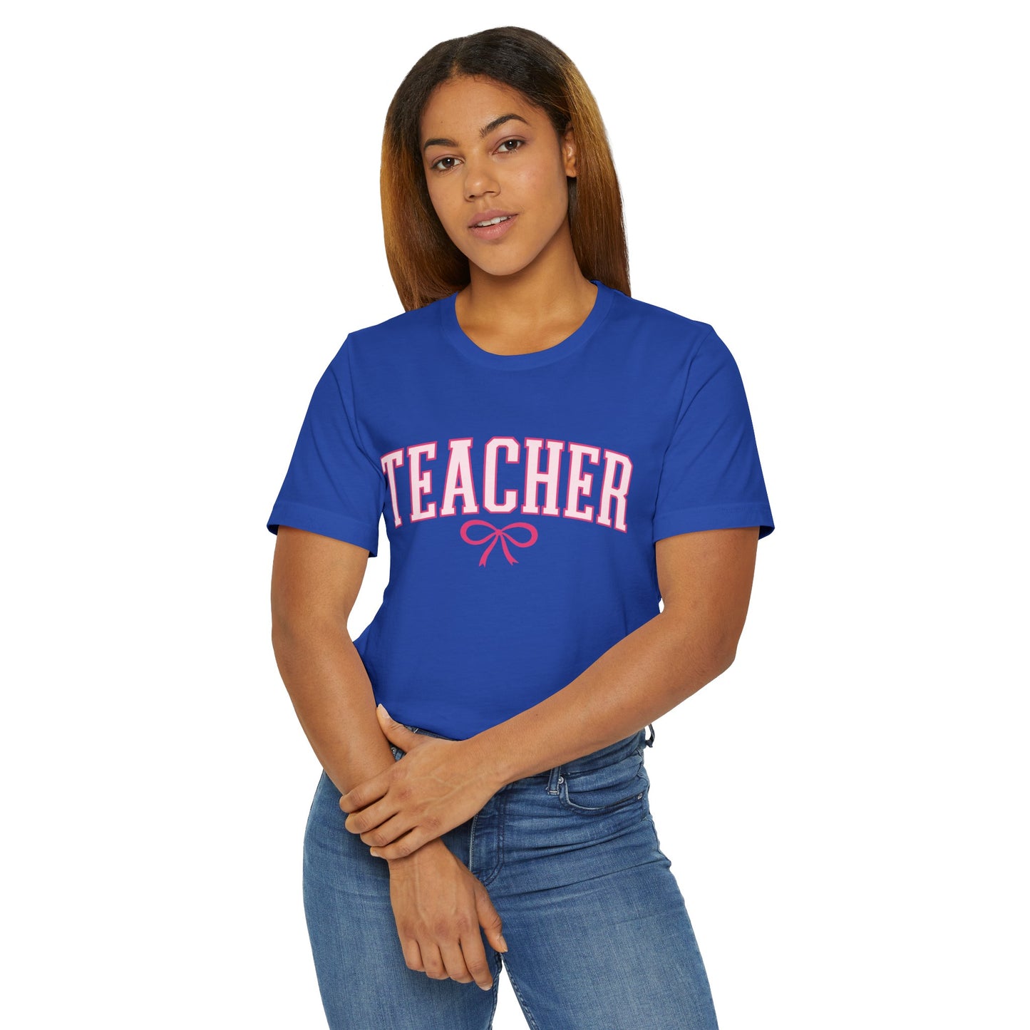 Teacher Varsity Bow Tee