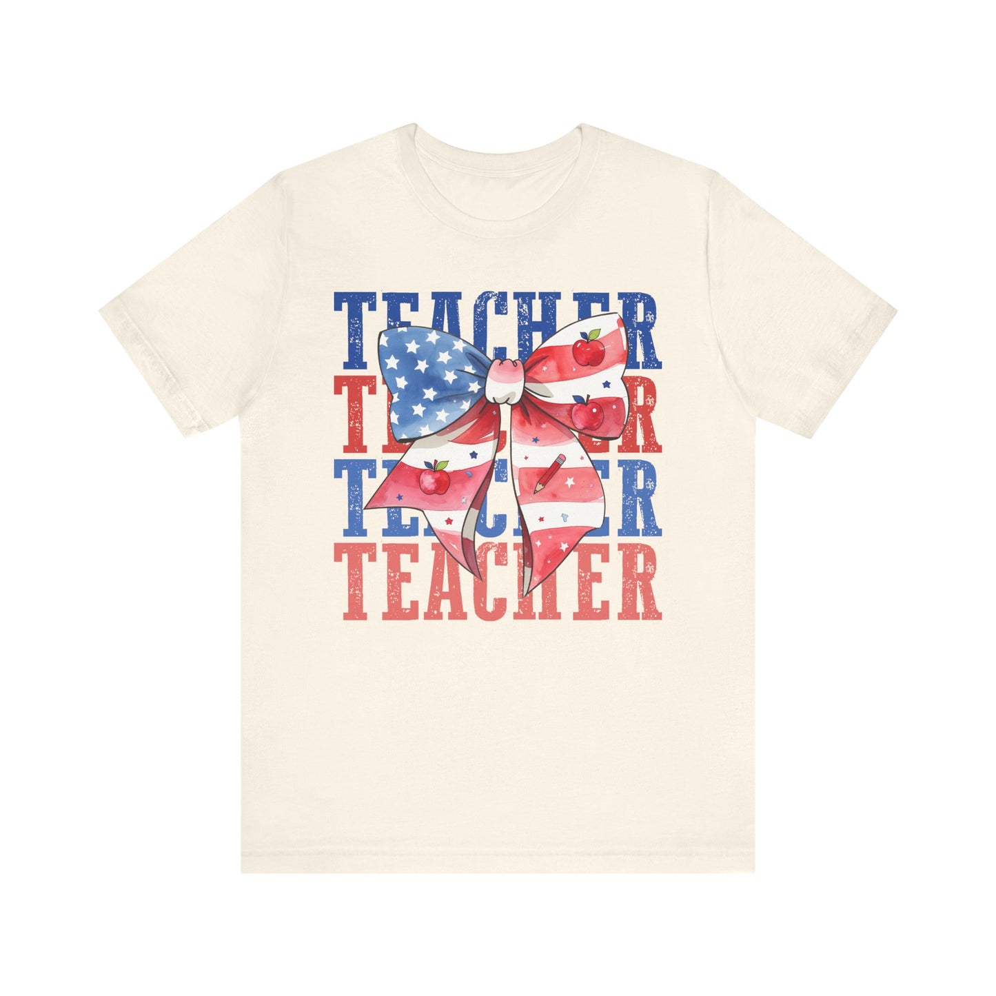 Bow Patriotic Teacher Tee
