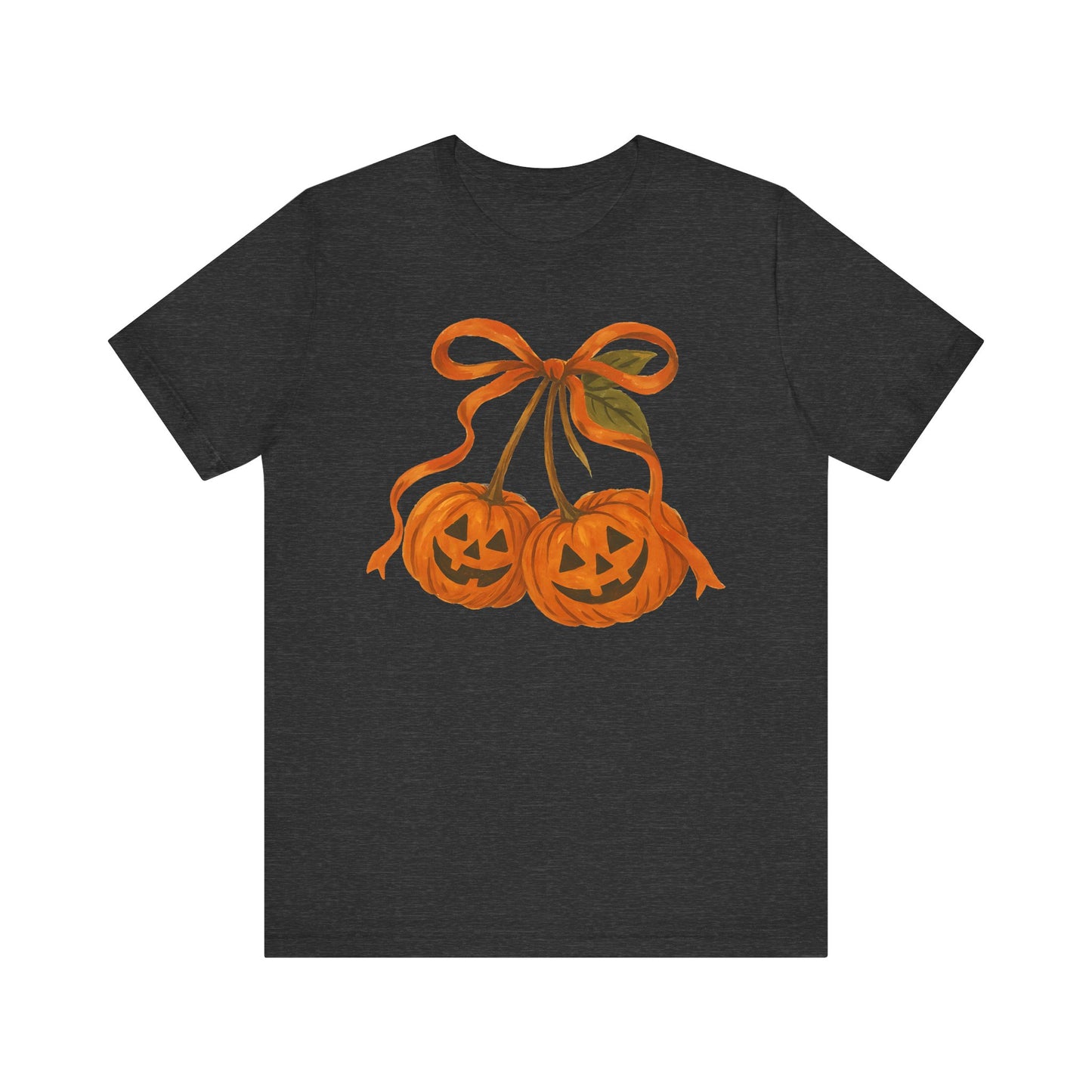 Halloween Pumpkin Friends Bow Tee