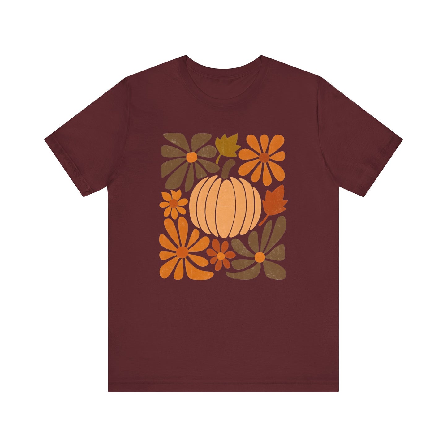 Abstract Pumpkin Fall Tee