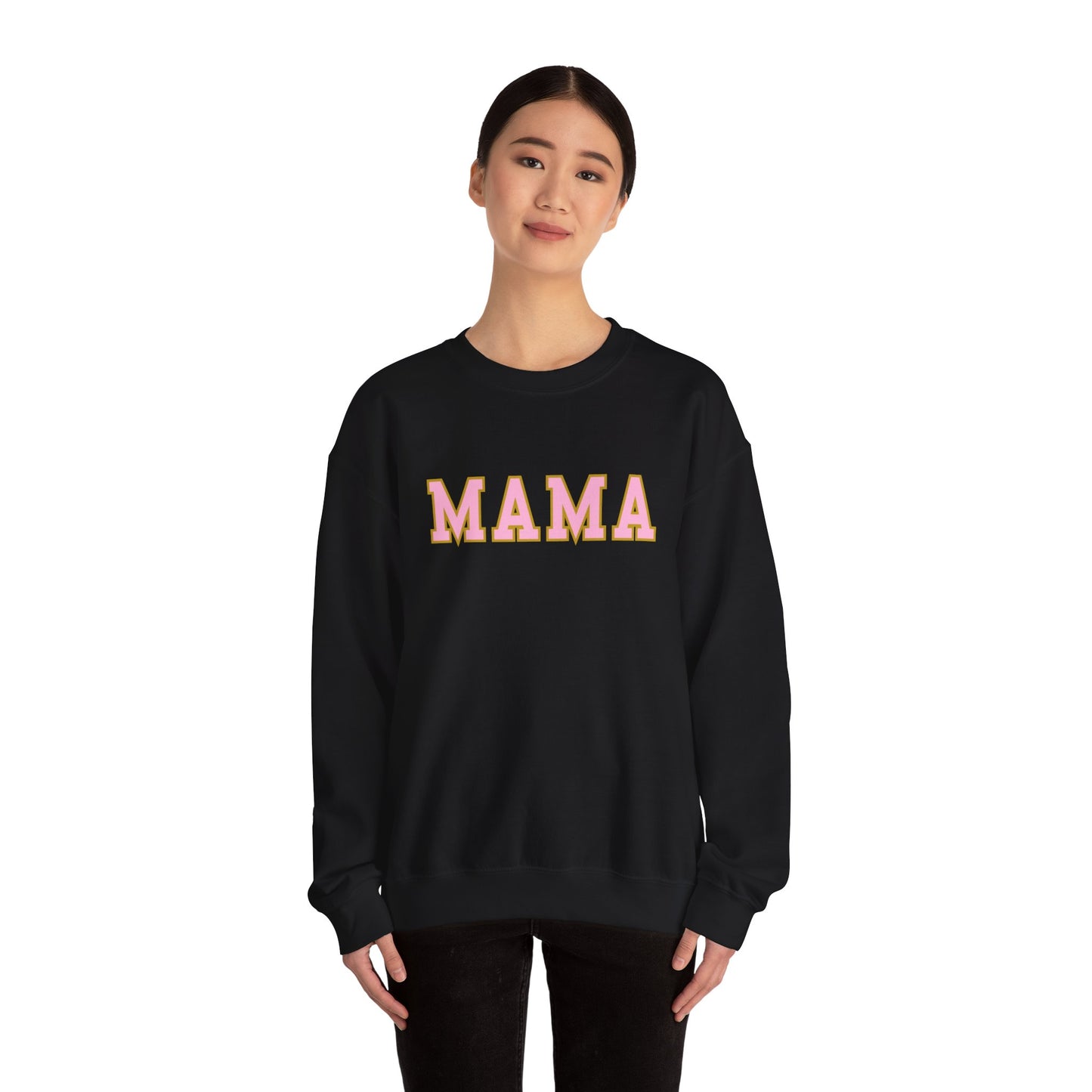 MAMA Block Letter Unisex Heavy Blend™ Crewneck Sweatshirt