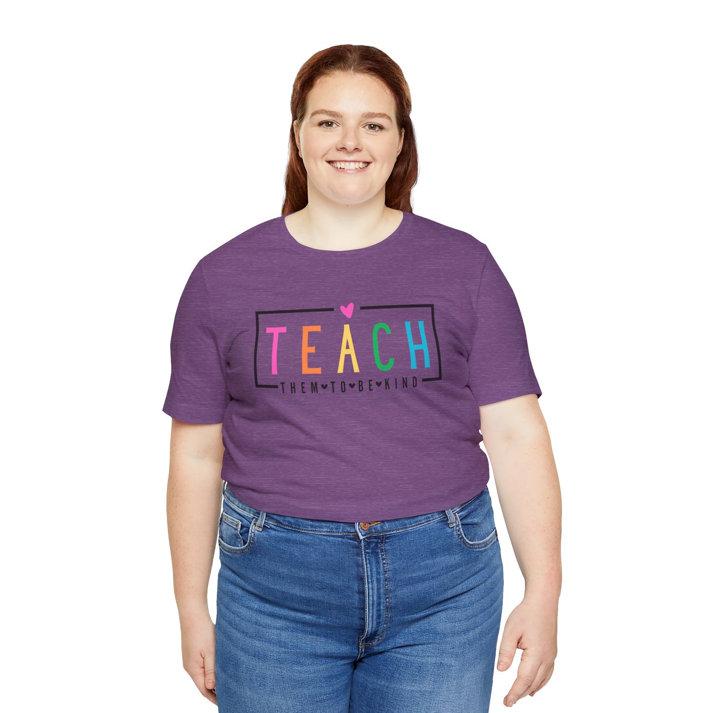 Teach Them To Be Kind Unisex Jersey Short Sleeve Tee