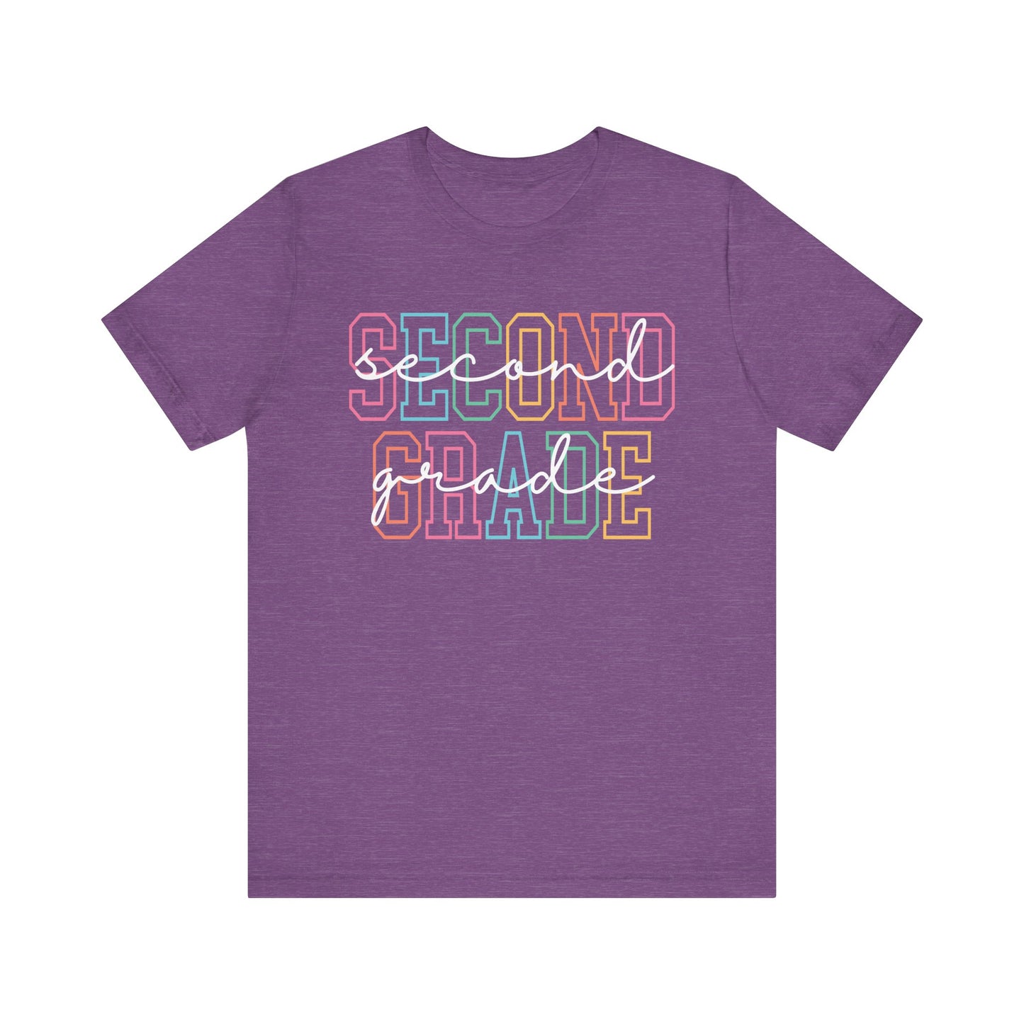 Colorful Second Grade Tee
