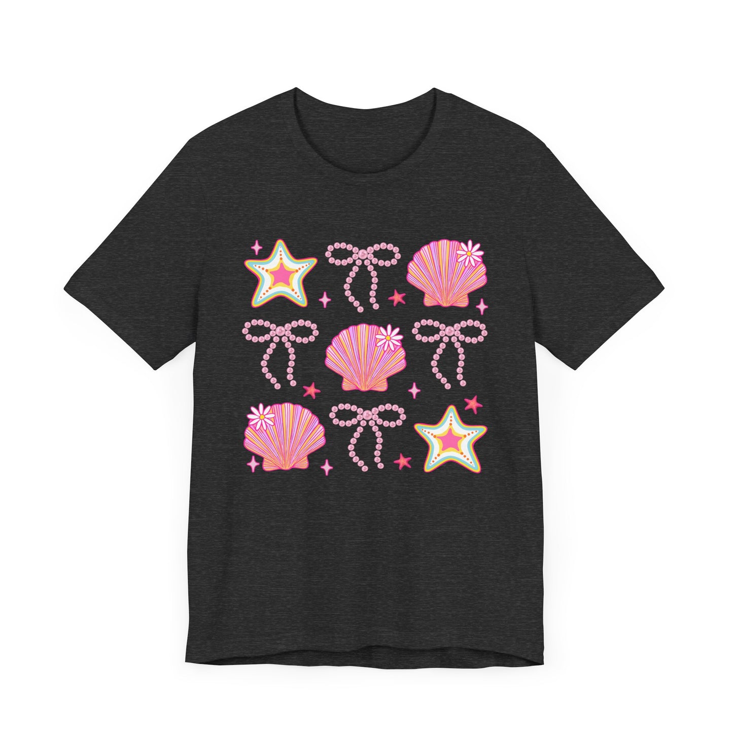 Coastal Vibes Shells & Stars Tee