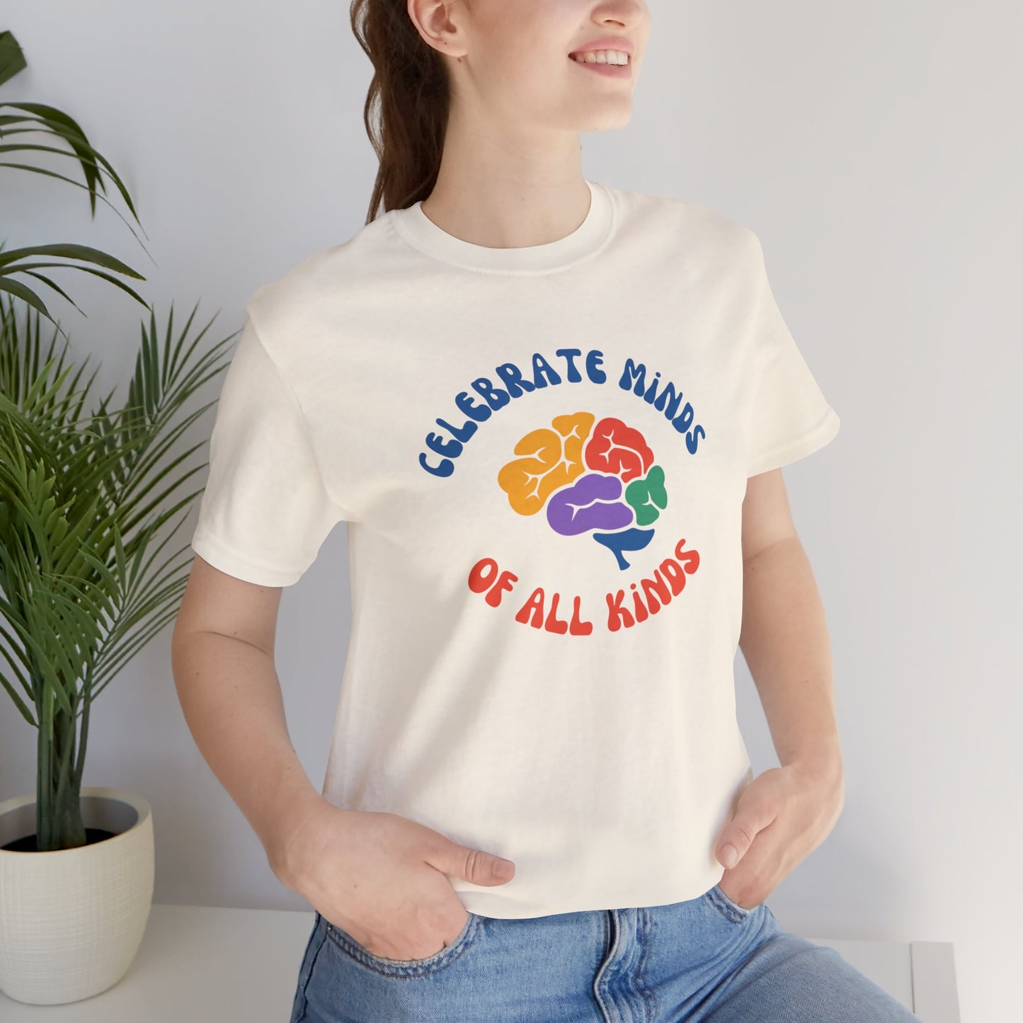 Celebrate Minds of All Kinds Unisex Jersey Short Sleeve Tee
