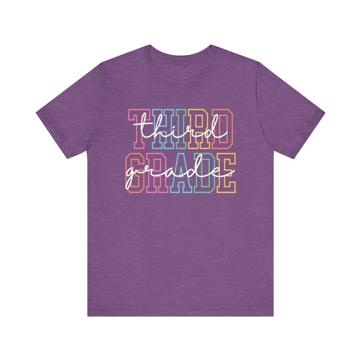 Colorful Third Grade Tee