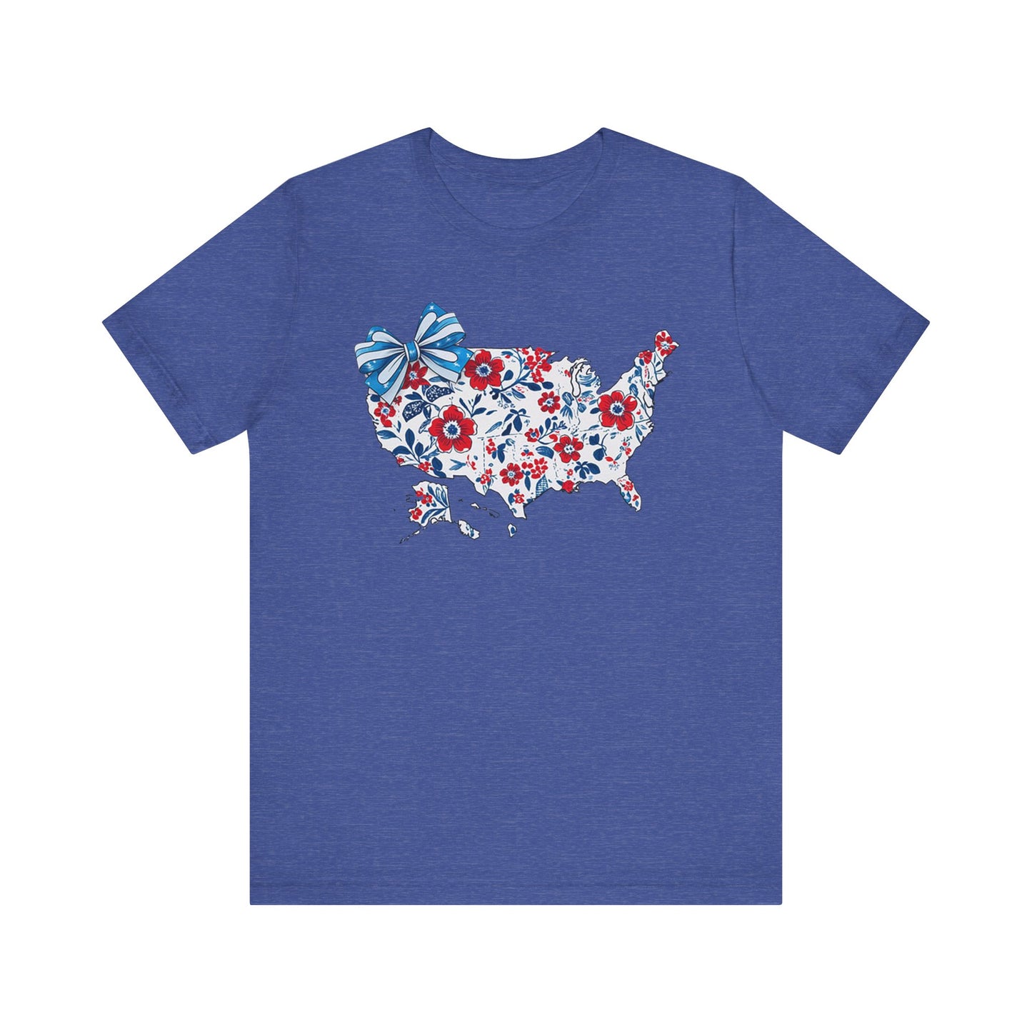 Floral USA Map Tee