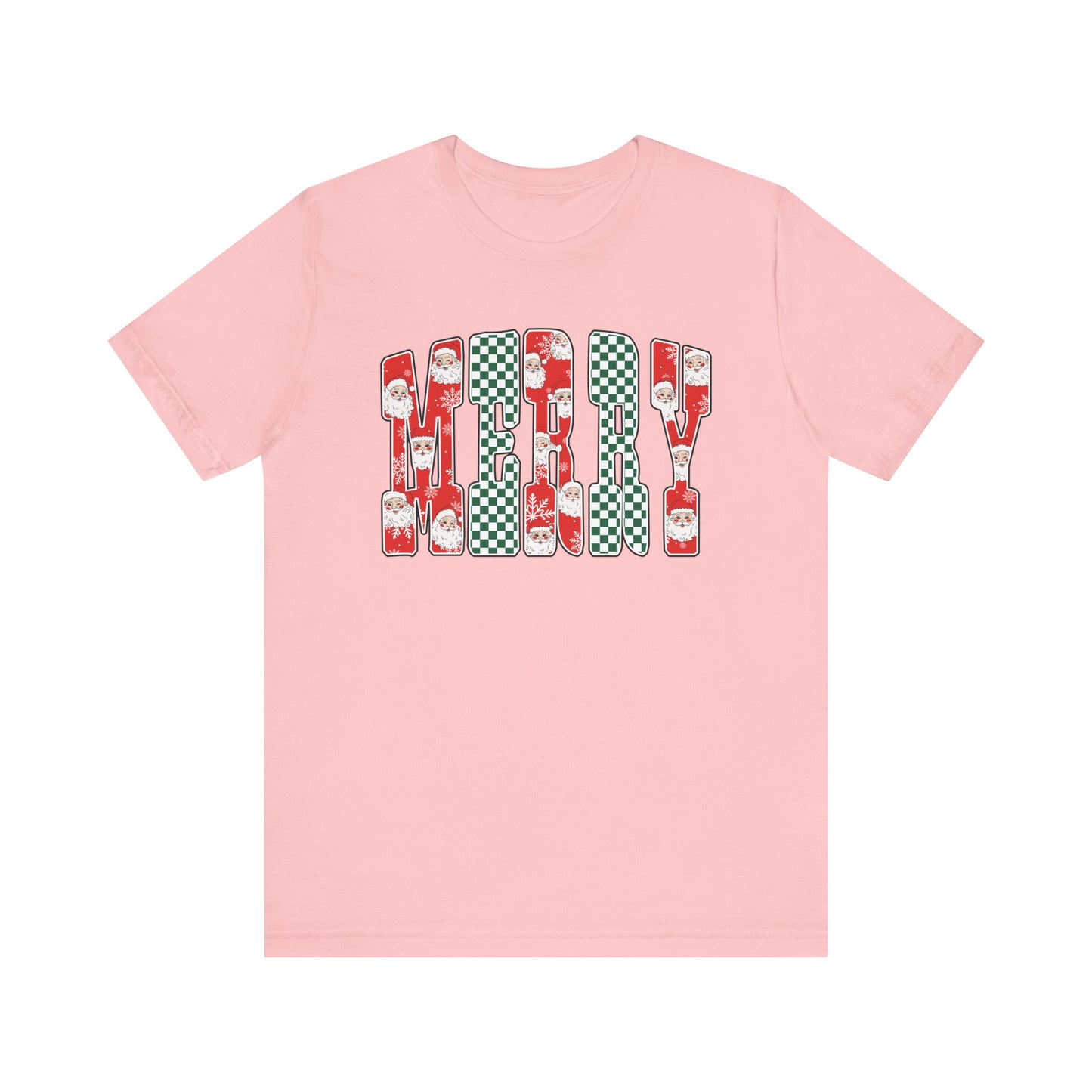 Merry Graphic Letters Holiday Tee
