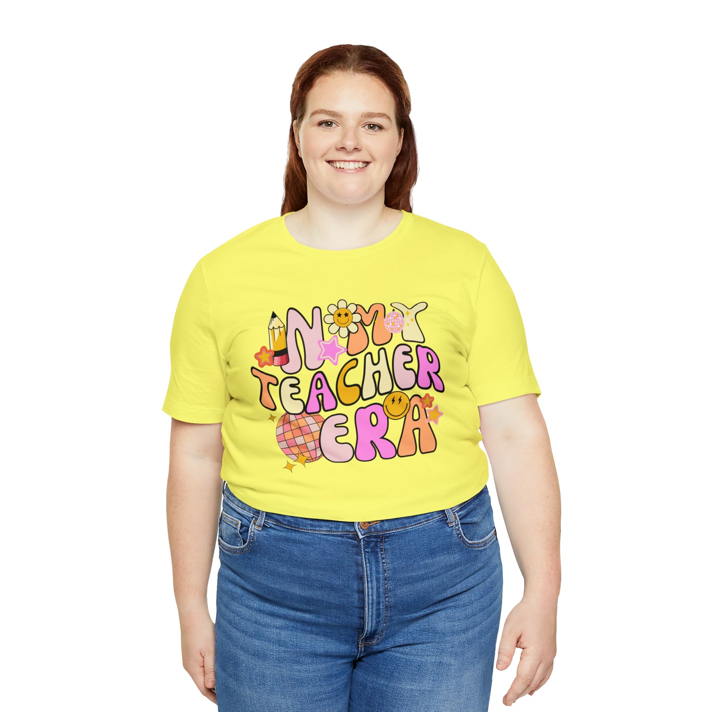 In My Teacher Era Retro Unisex Jersey Short Sleeve Tee