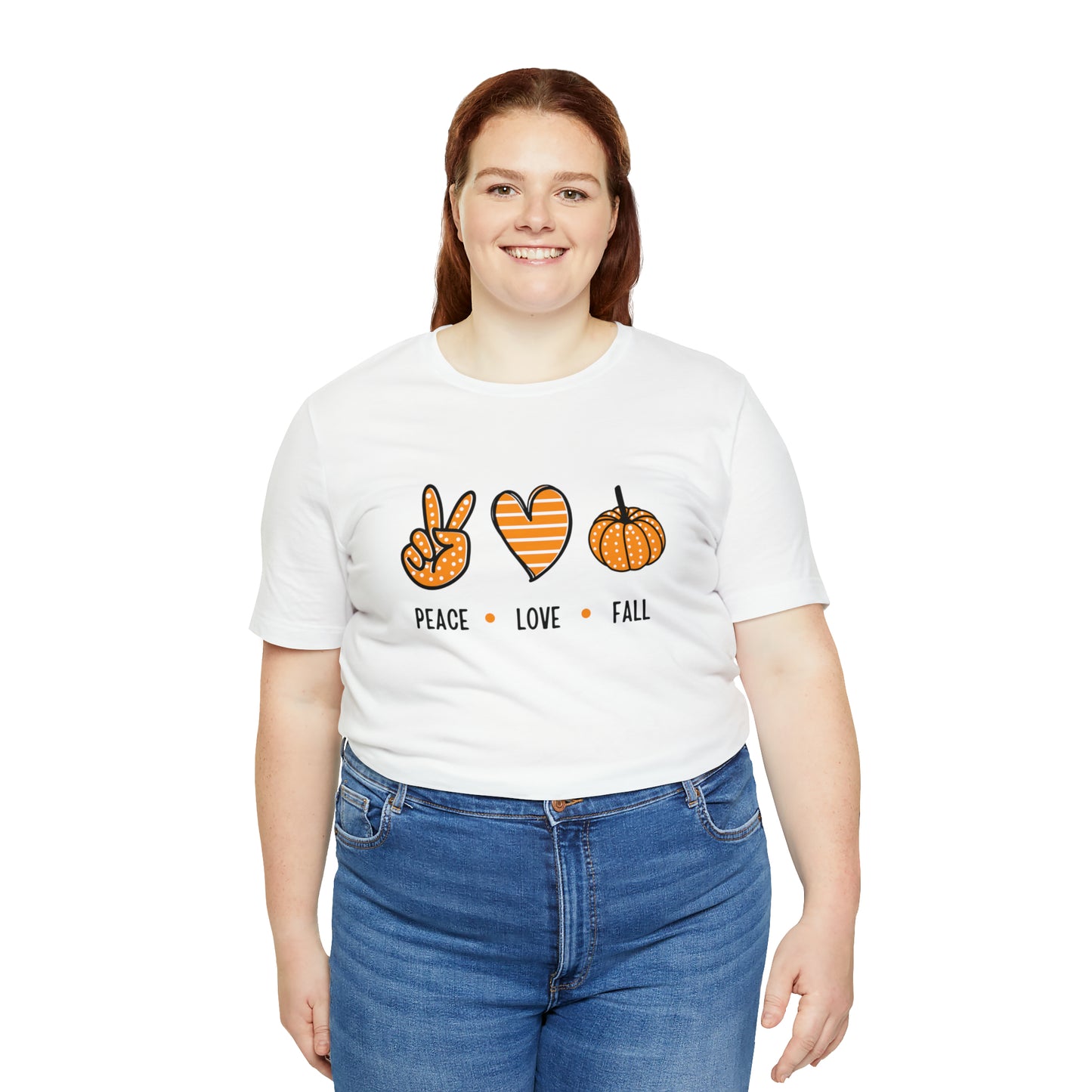 Peace Love Fall Unisex Jersey Short Sleeve Tee