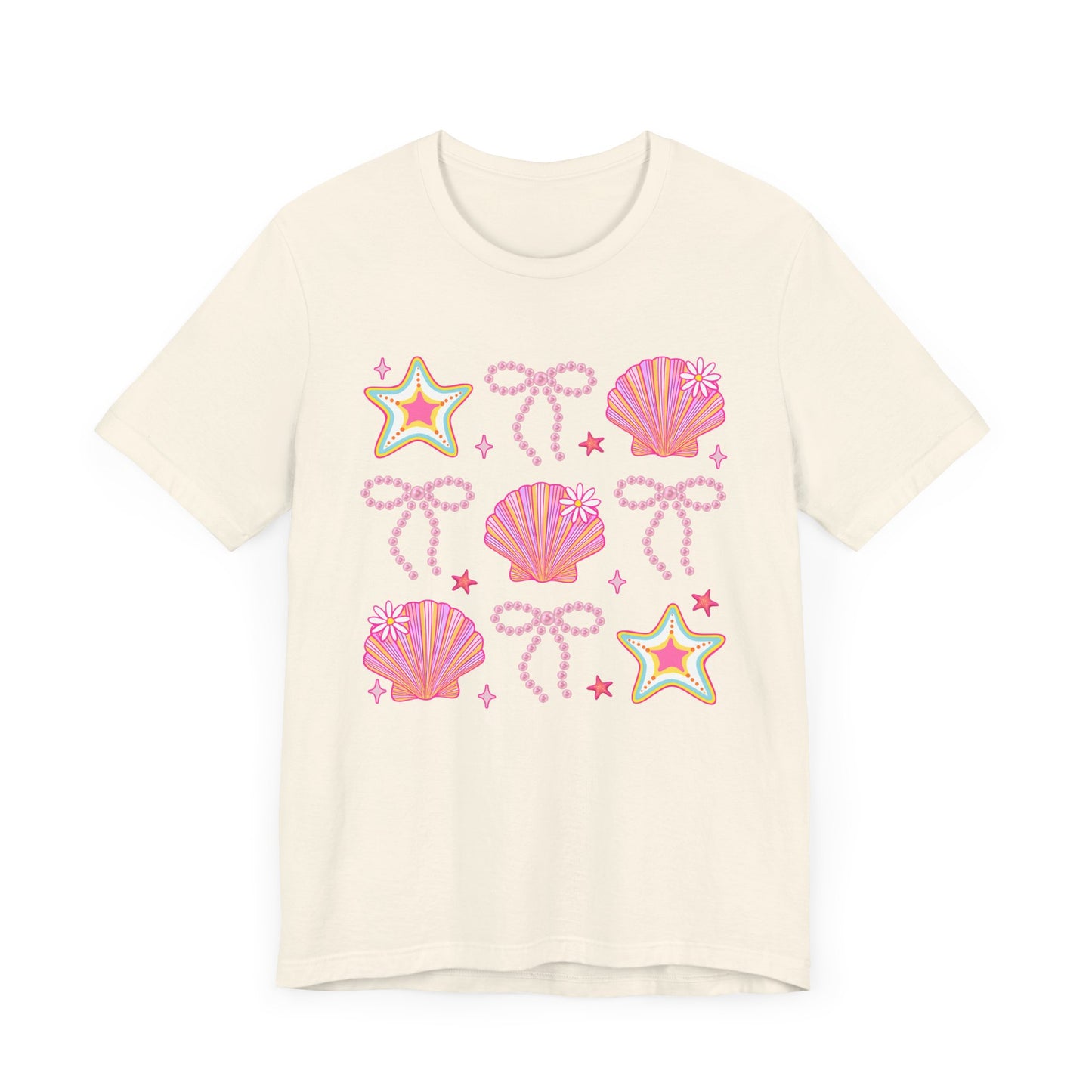 Coastal Vibes Shells & Stars Tee