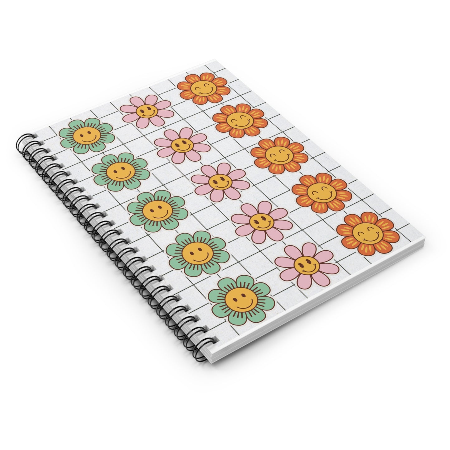 Retro Flowers Notebook