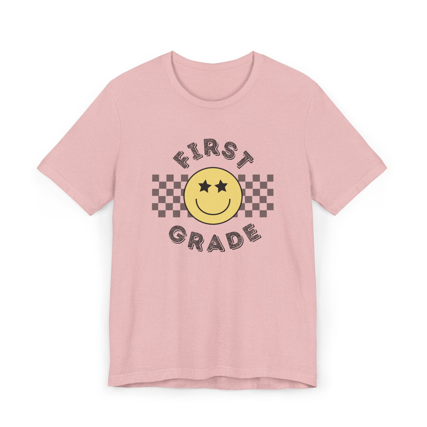 First Grade Star Eyed Smiley Tee
