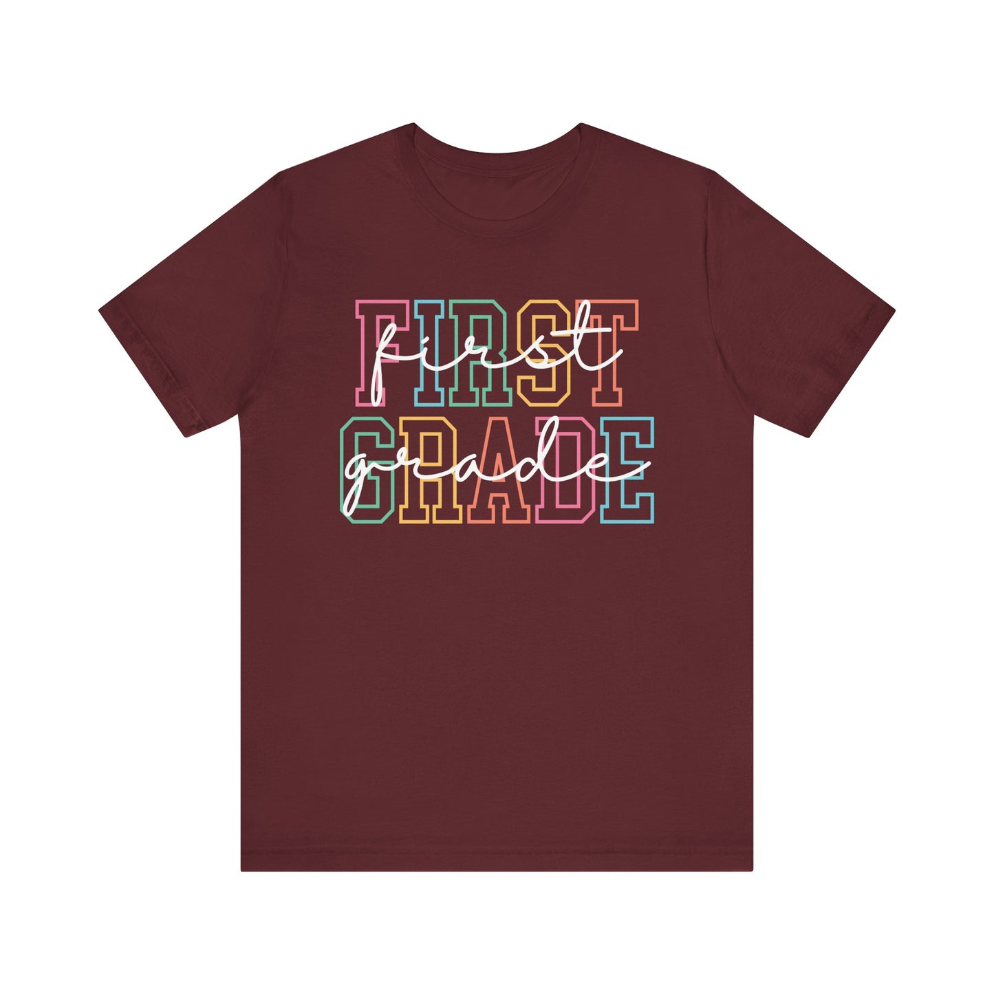 Colorful First Grade Tee