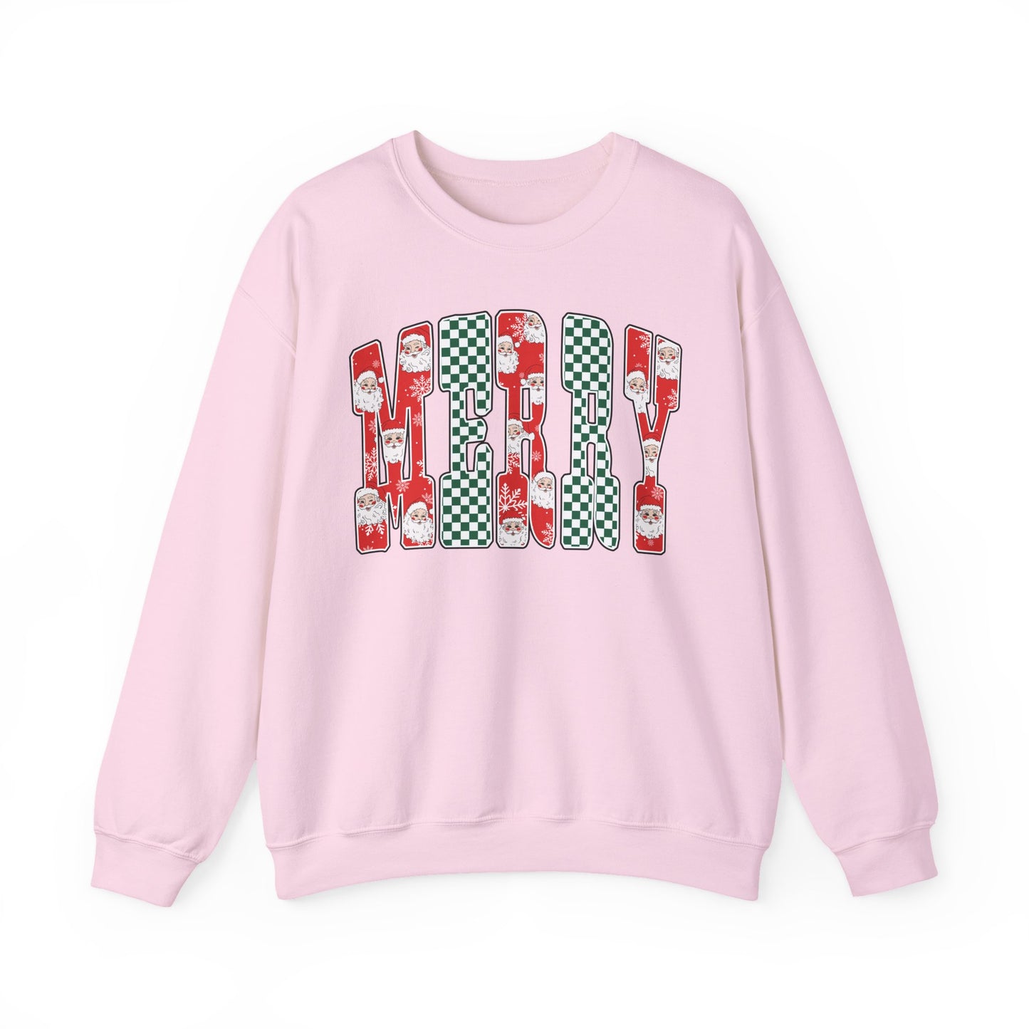 Merry Graphic Letters Holiday Crewneck