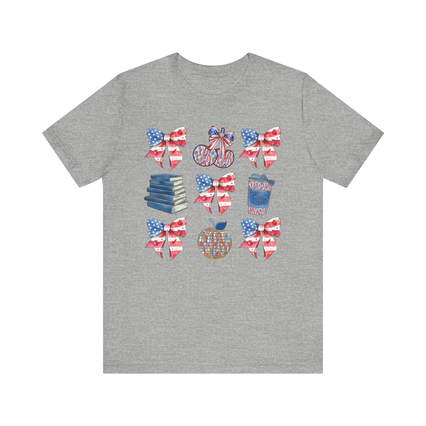 Patriotic Bows & Apples Tee