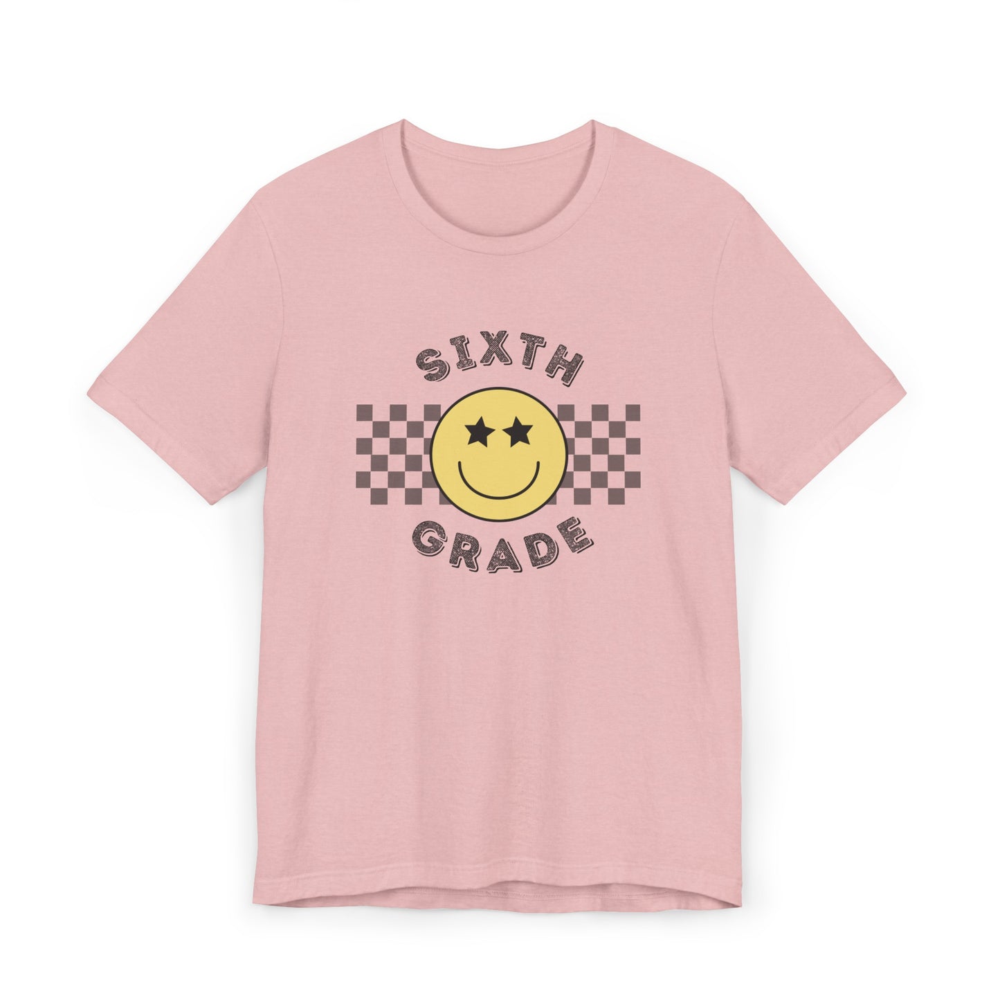 Sixth Grade Star Eyed Smiley Tee