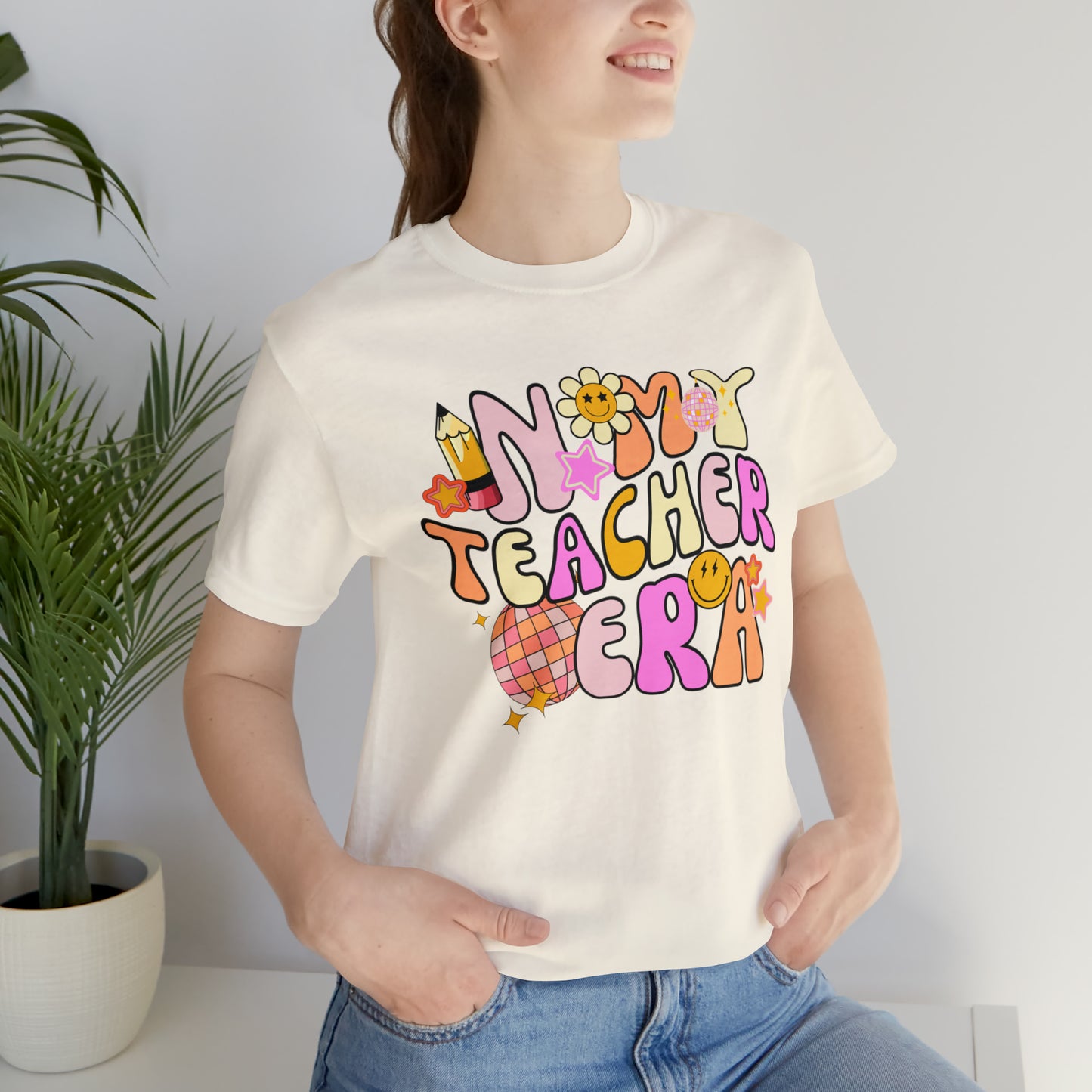 In My Teacher Era Retro Unisex Jersey Short Sleeve Tee
