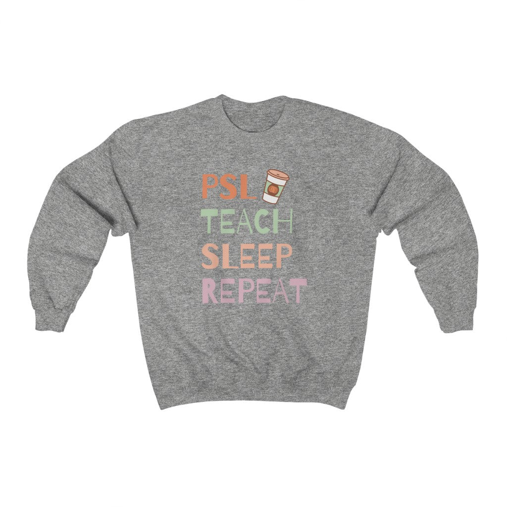 PSL Teach Sleep Repeat Unisex Heavy Blend™ Crewneck Sweatshirt