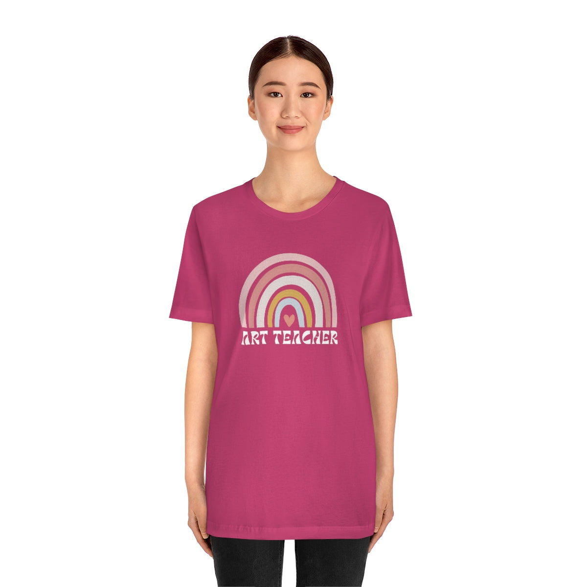 Art Teacher Rainbow Unisex Jersey Short Sleeve Tee
