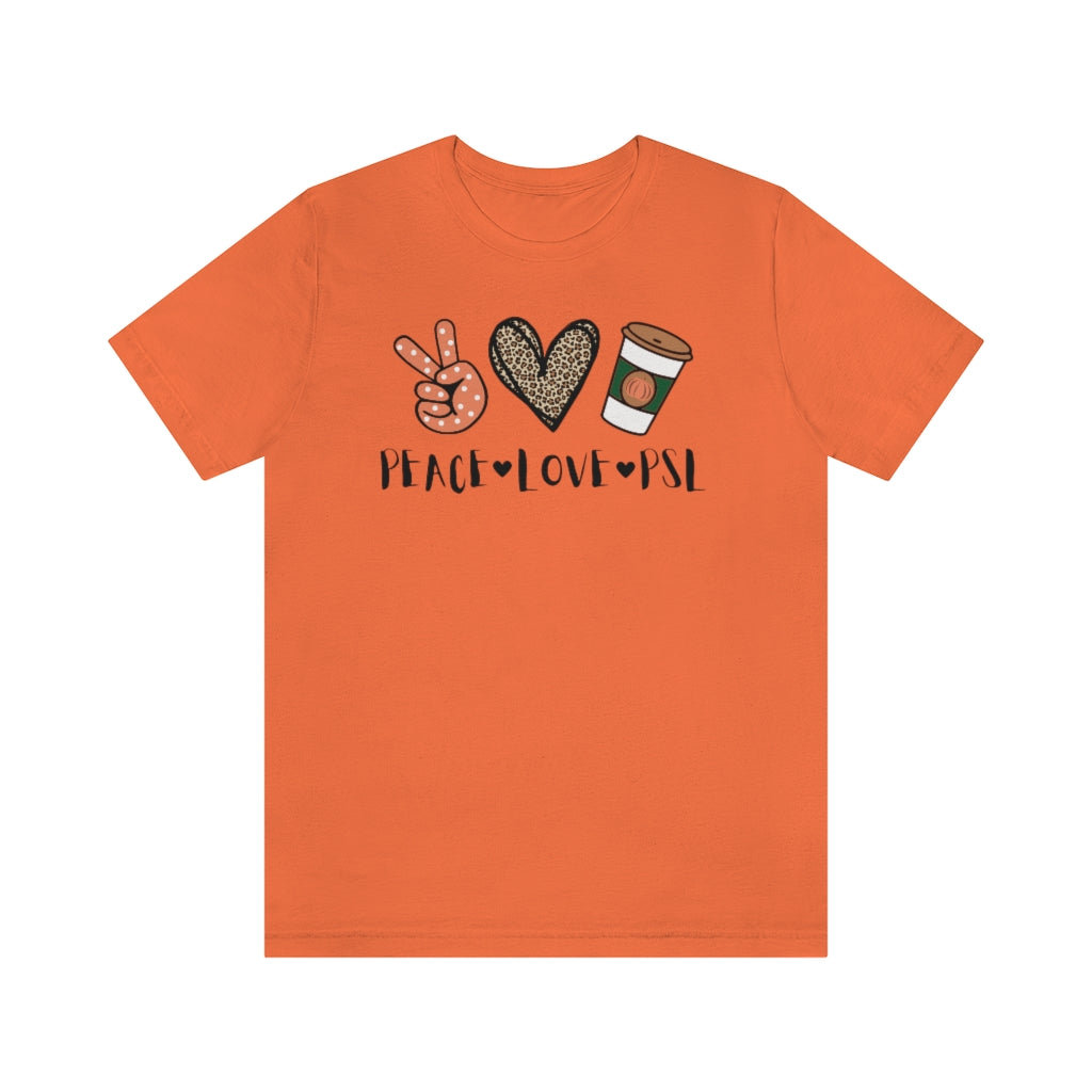Peace, Love & PSL Unisex Jersey Short Sleeve Tee