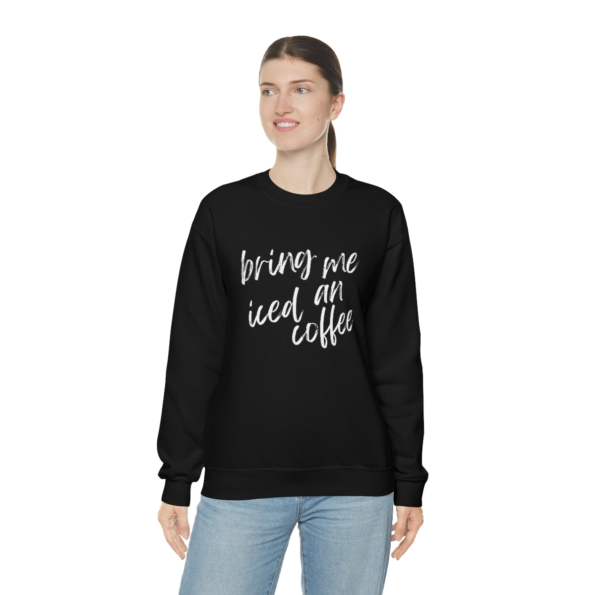 Bring Me An Iced Coffee Unisex Heavy Blend™ Crewneck Sweatshirt