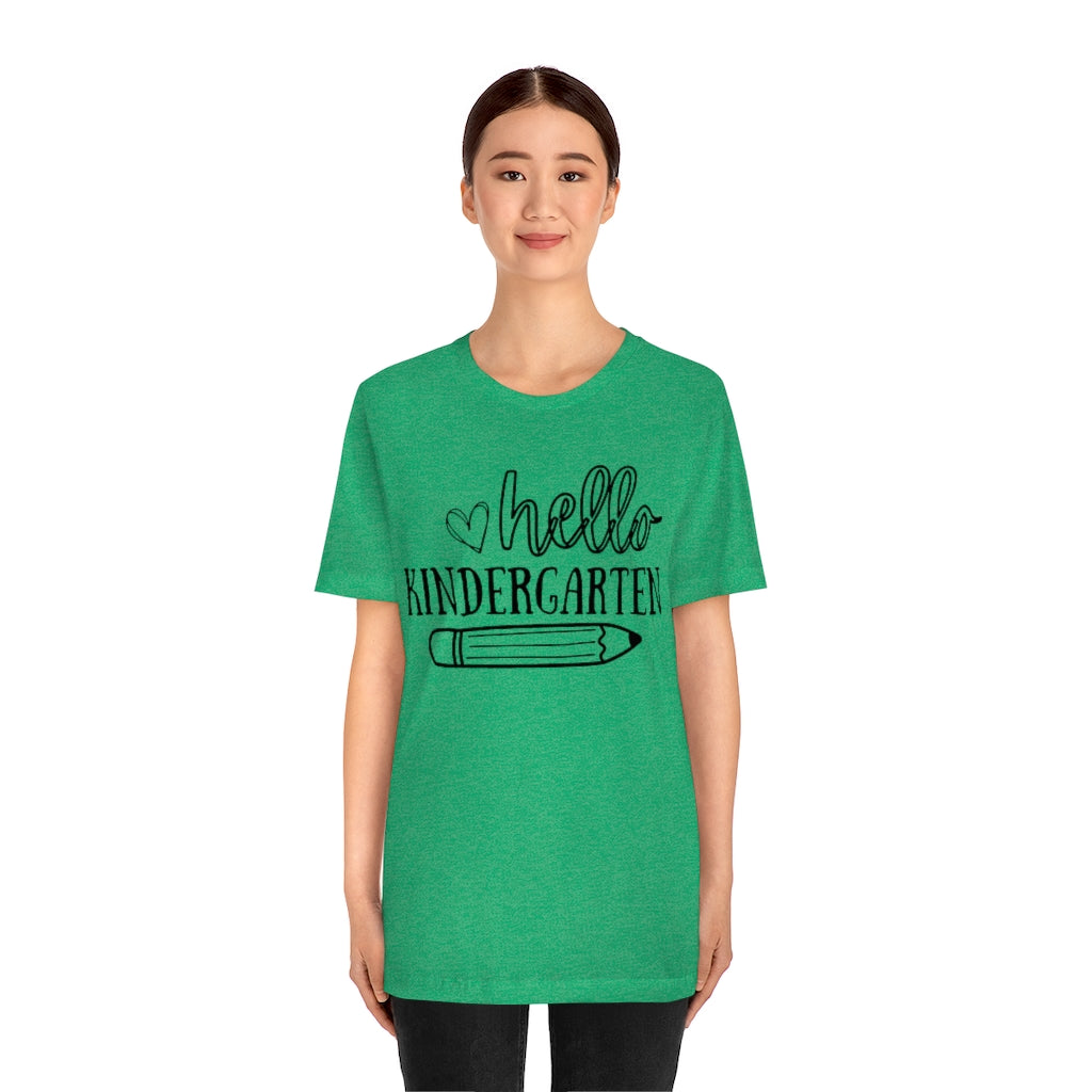 Hello Kindergarten Unisex Jersey Short Sleeve Tee