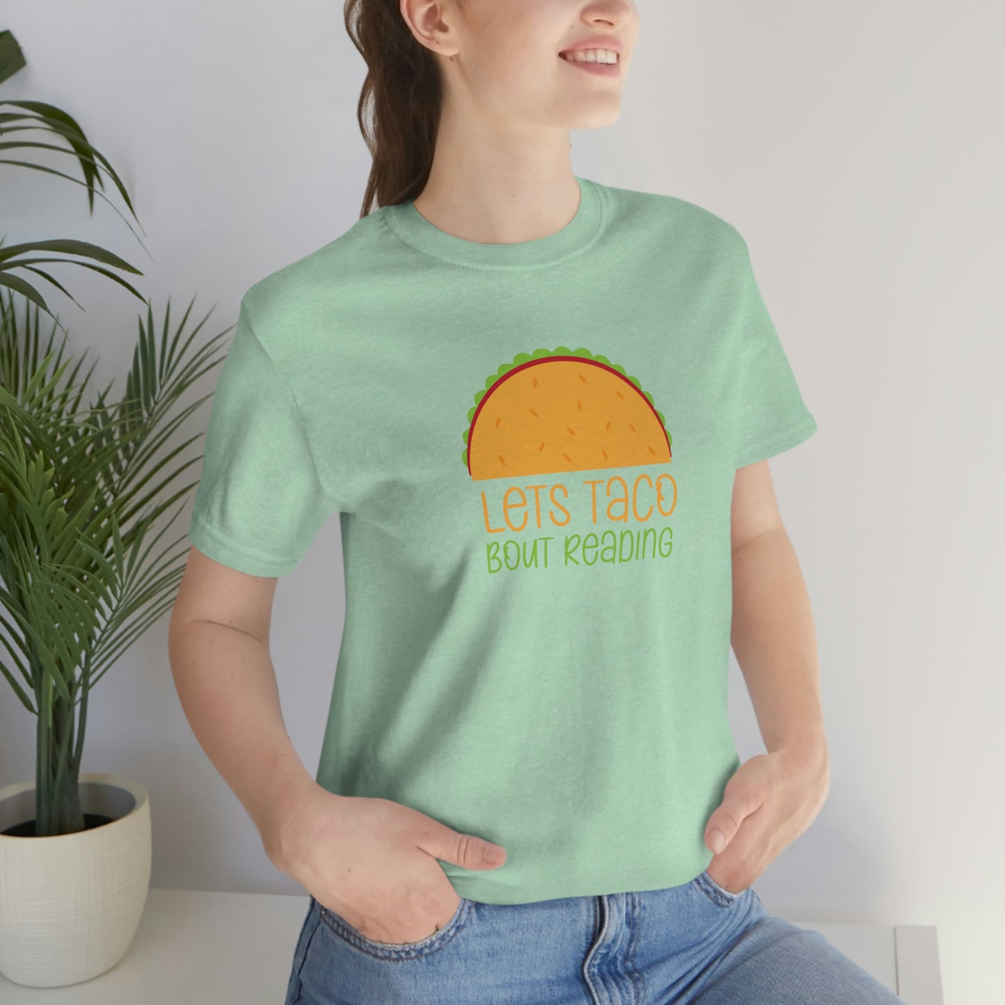 Let's Taco Bout Reading Unisex Jersey Short Sleeve Tee