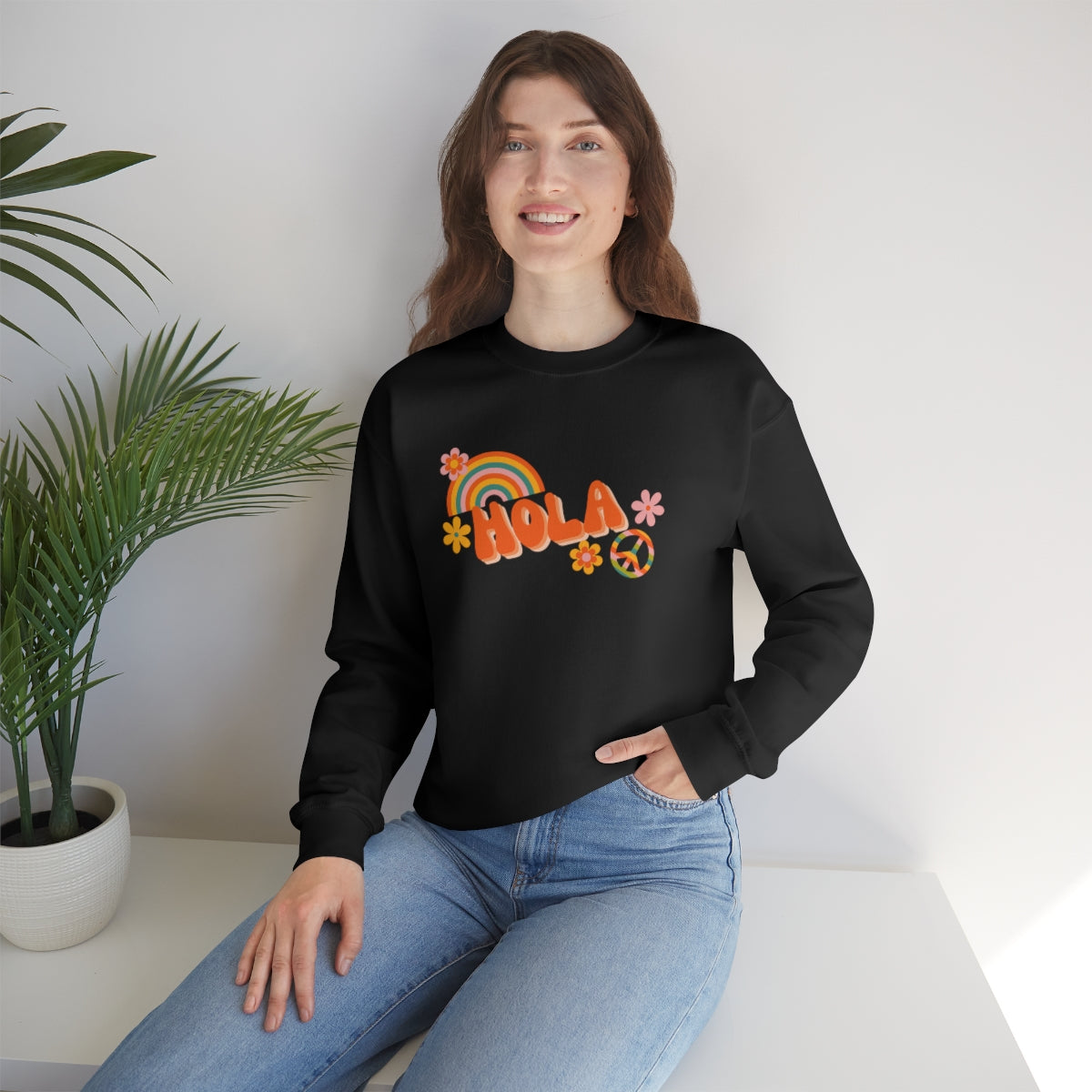 Hola Unisex Heavy Blend™ Crewneck Sweatshirt